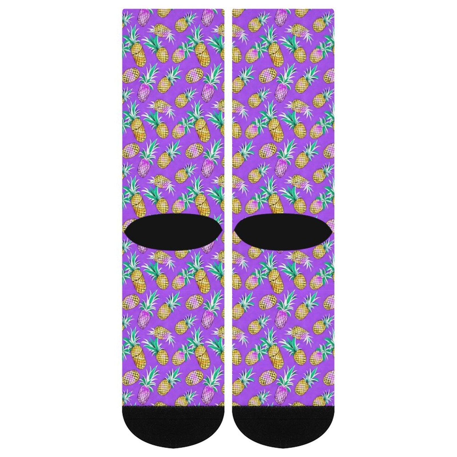 Purple Pineapple Prined socks Gifts for Men Women