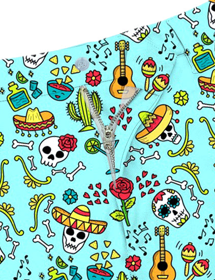 Men Fiesta Time Golf Shorts