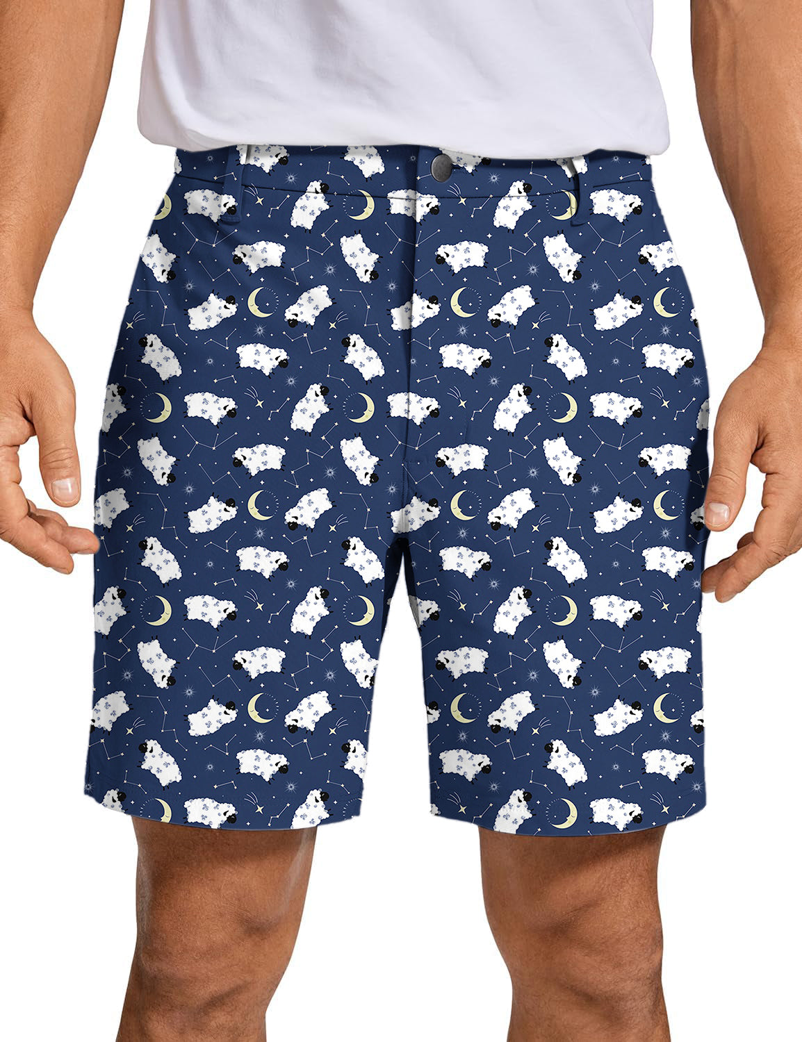 Men's Counting Sheep Golf Shorts