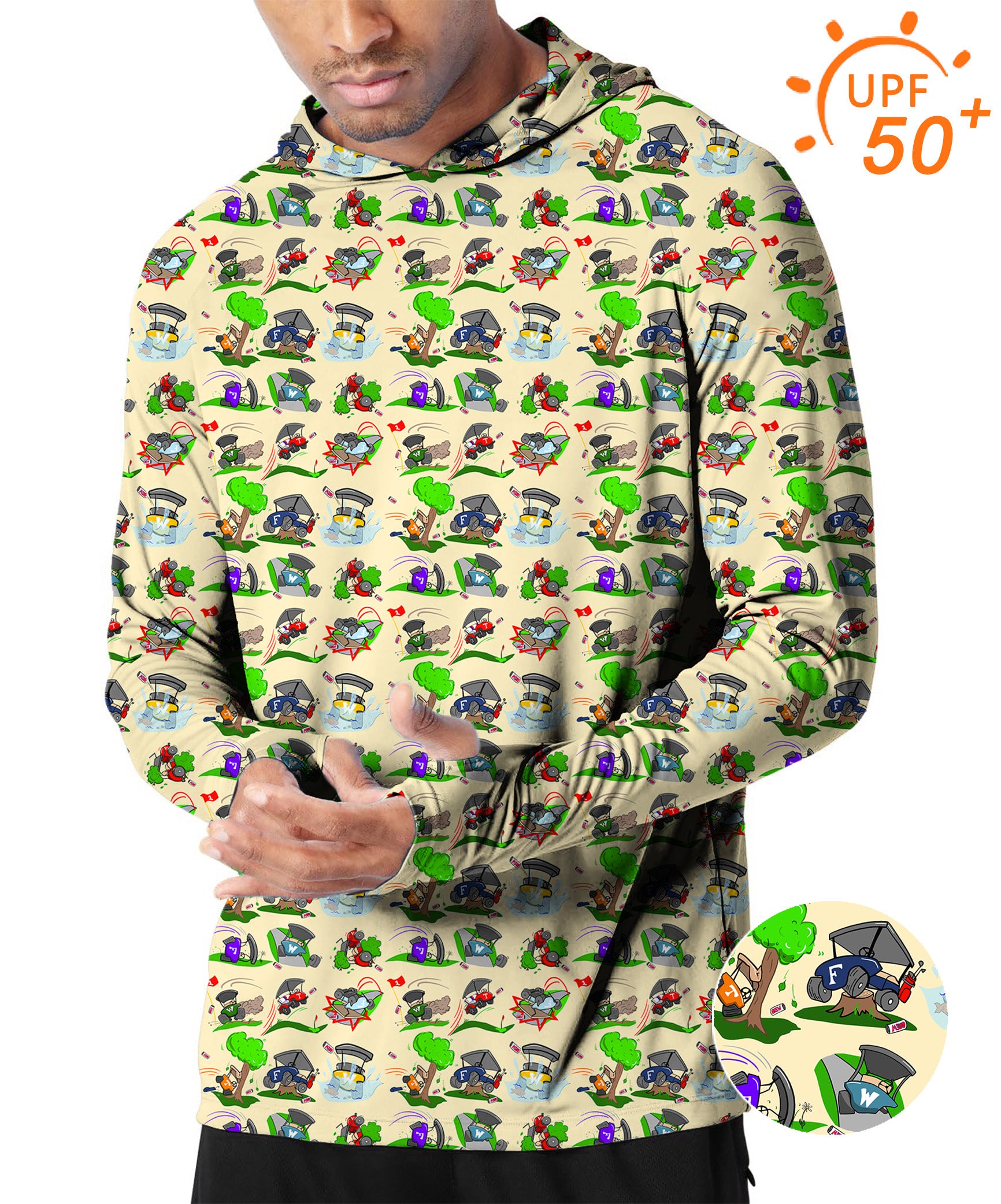 Men's Outdoor Don’t Drink & Drive Designer style Golf Sun Protection Loose Fit hoodies