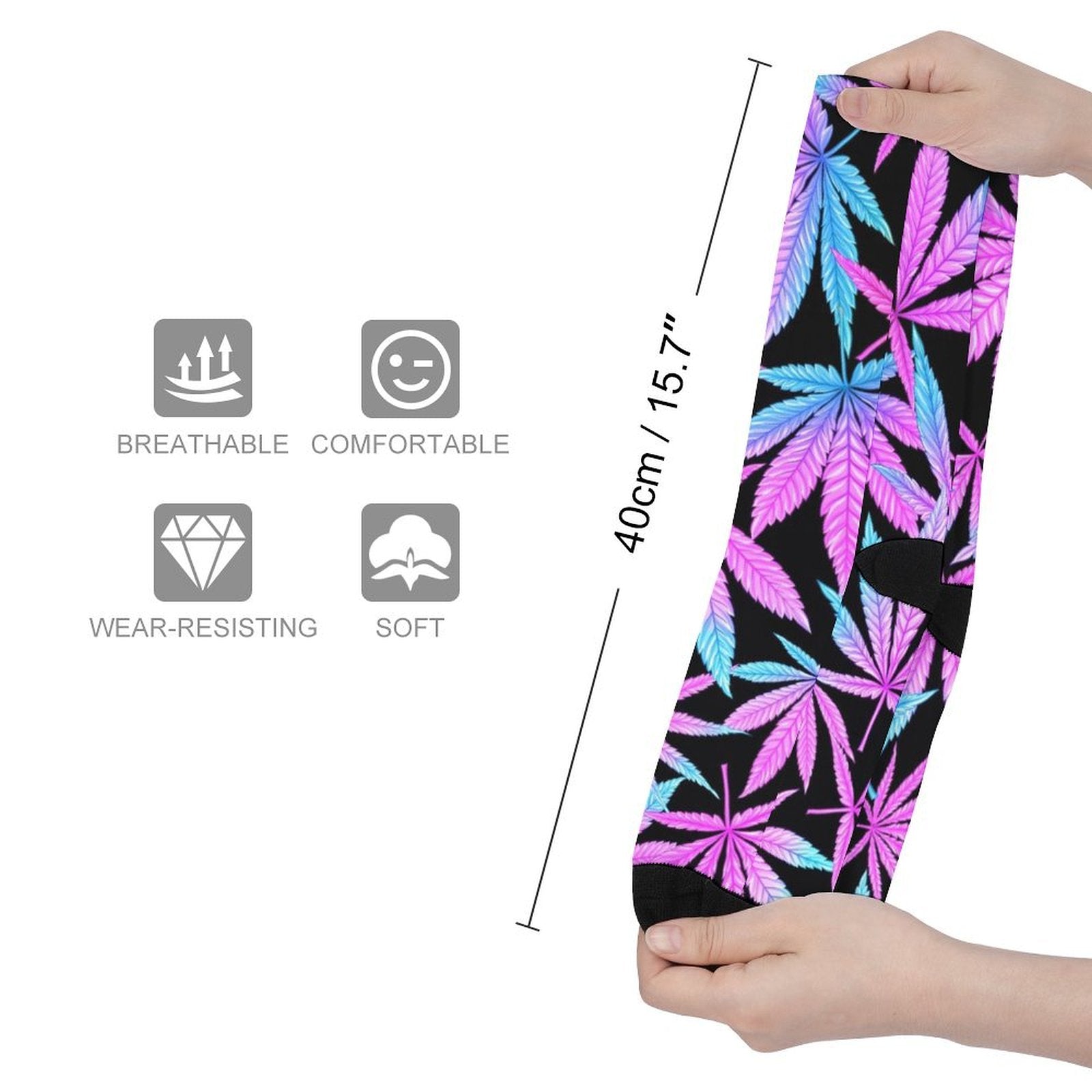 Purple Dreams Prined socks Gifts for Men Women