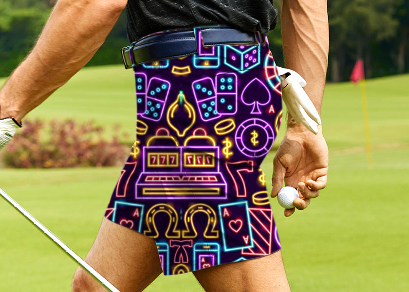 Men Money Shot Golf Shorts