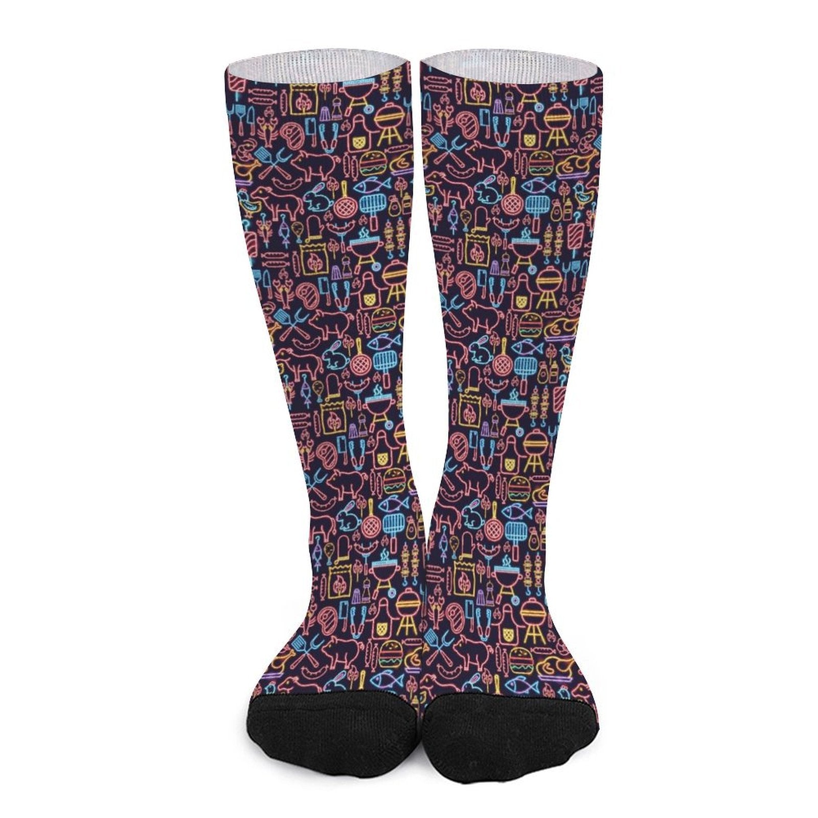 Neon bbq Prined Sock Gifts for Men Women