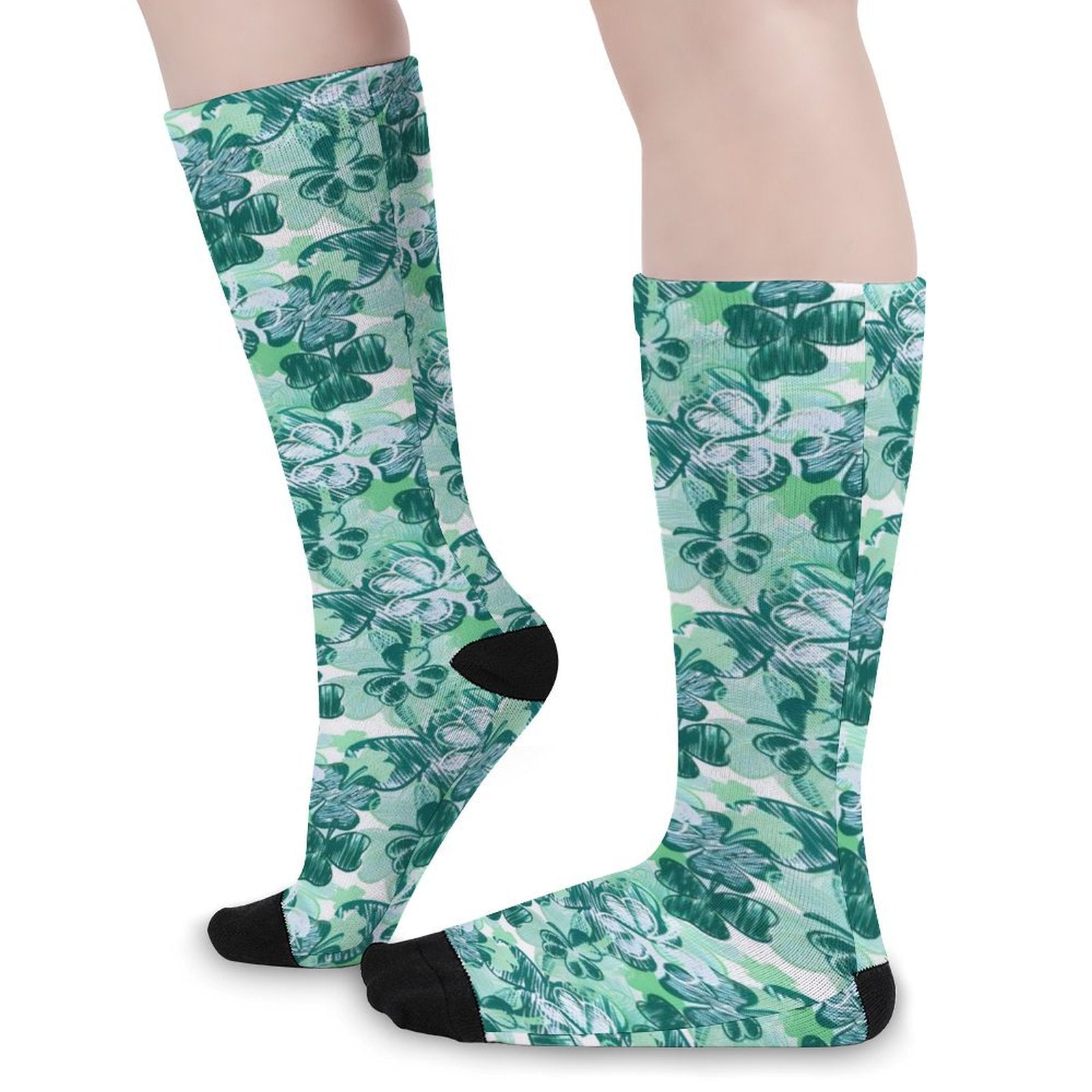 Four leaf clover Prined socks Gifts for Men Women
