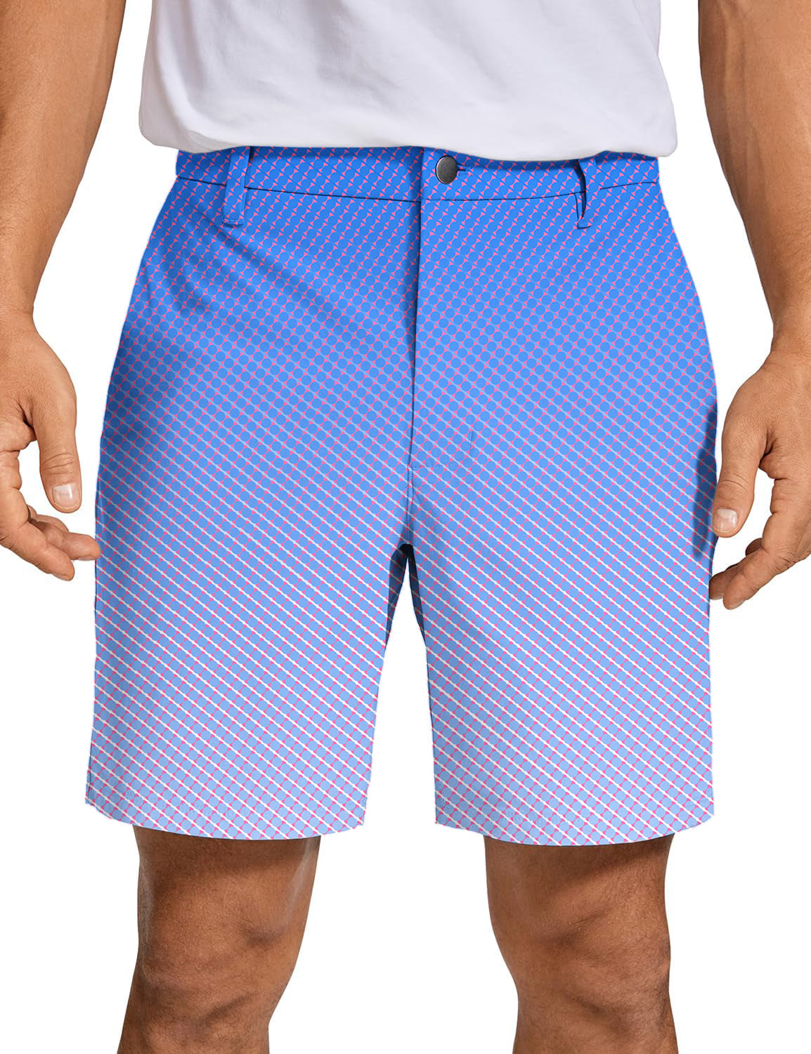 Men's Blue Gradient Golf Shorts