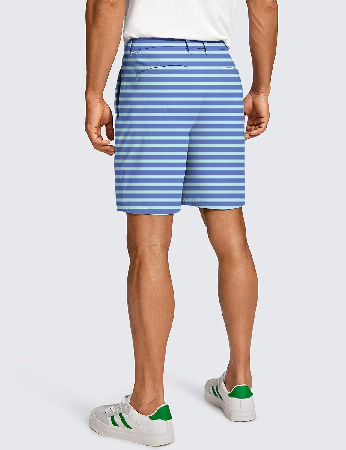 Men Summer Stripes Golf Shorts