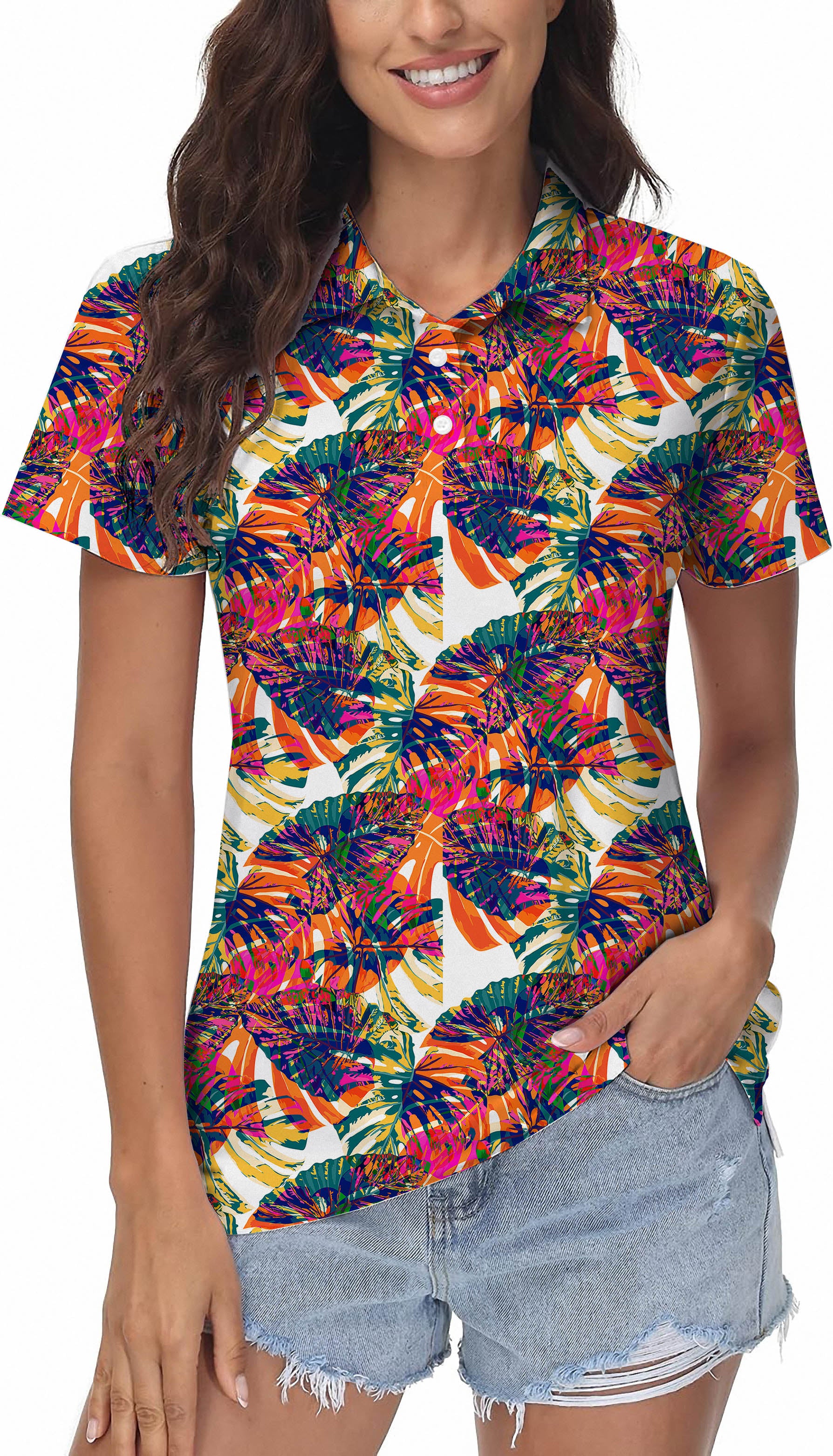 Golf Polo Family set Red Leaf