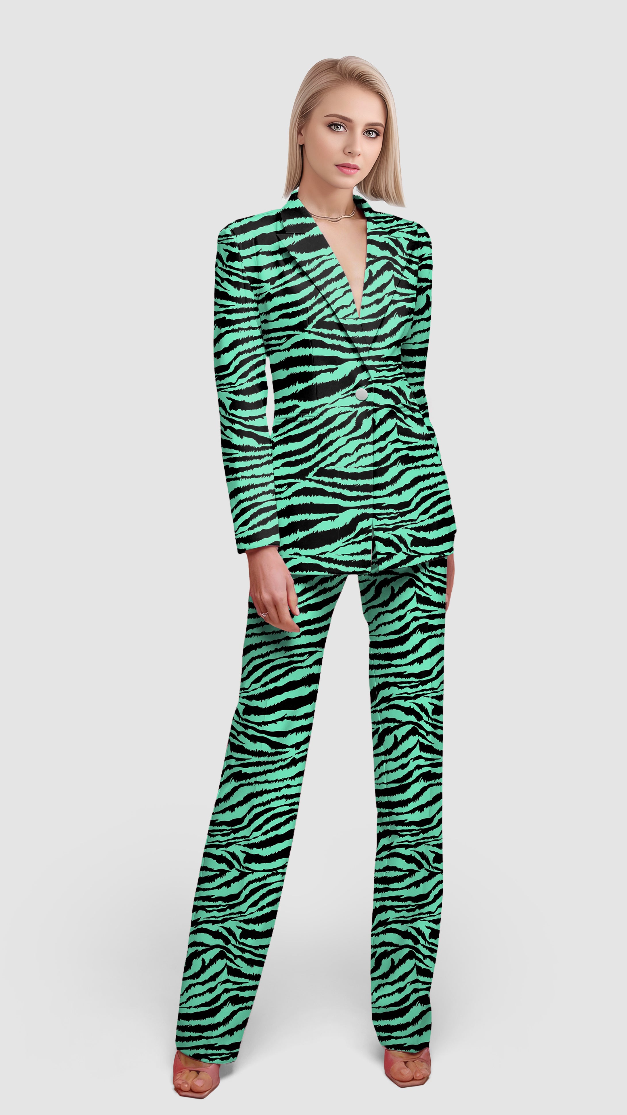 Lemon soda beverage-Women's Blazer Casual Work Office Blazer Suit set