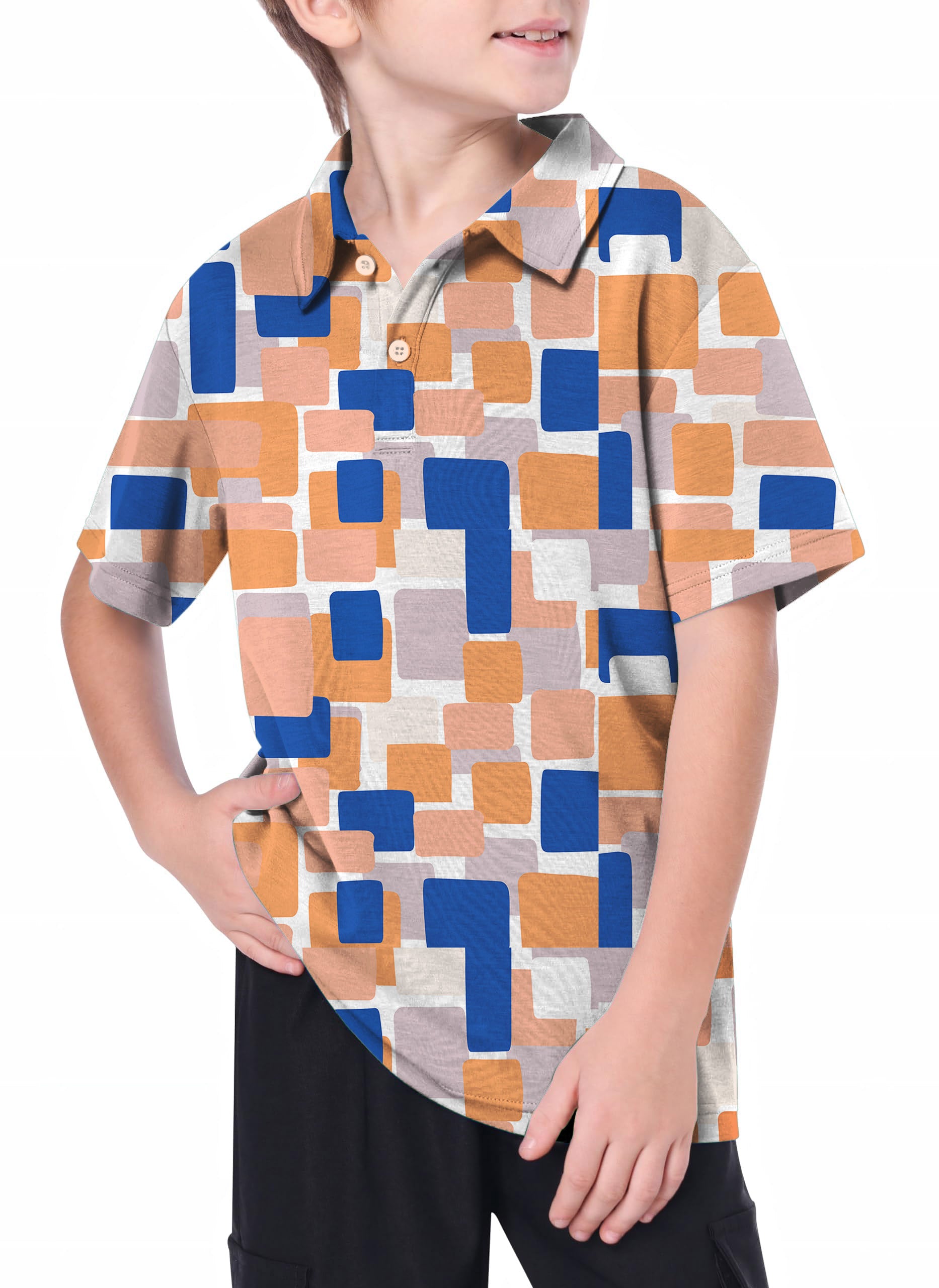 Youth Mosaic Golf Polo