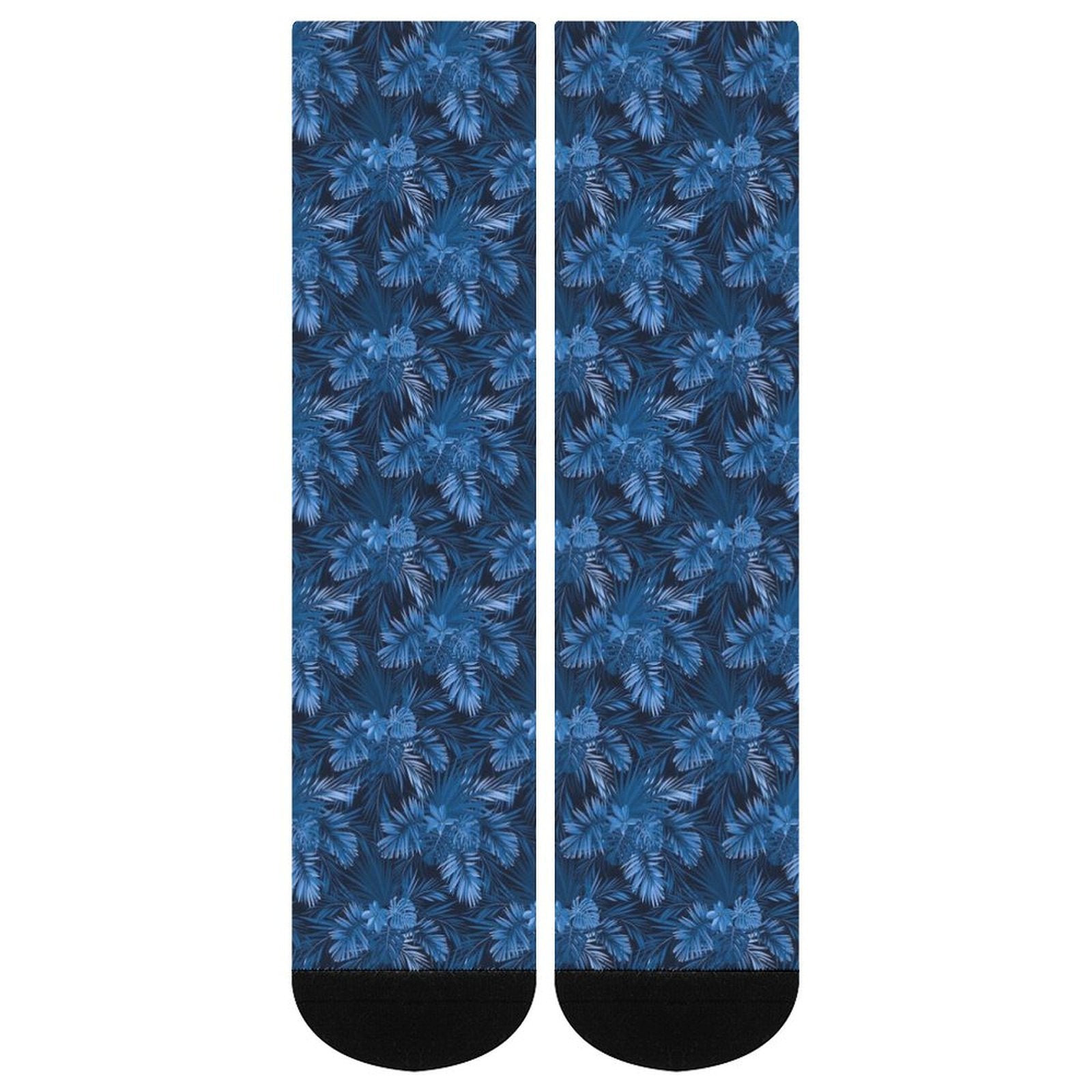 Blue Leaf Prined socks Gifts for Men Women