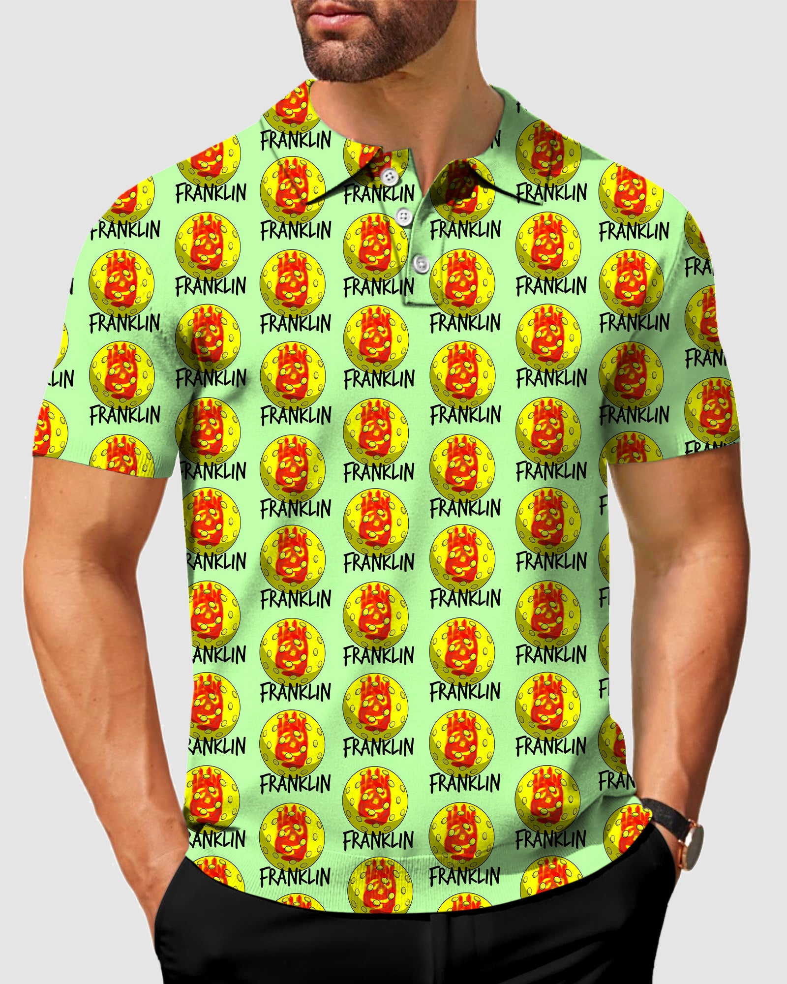 Men's Franklin Green Designer style Polo