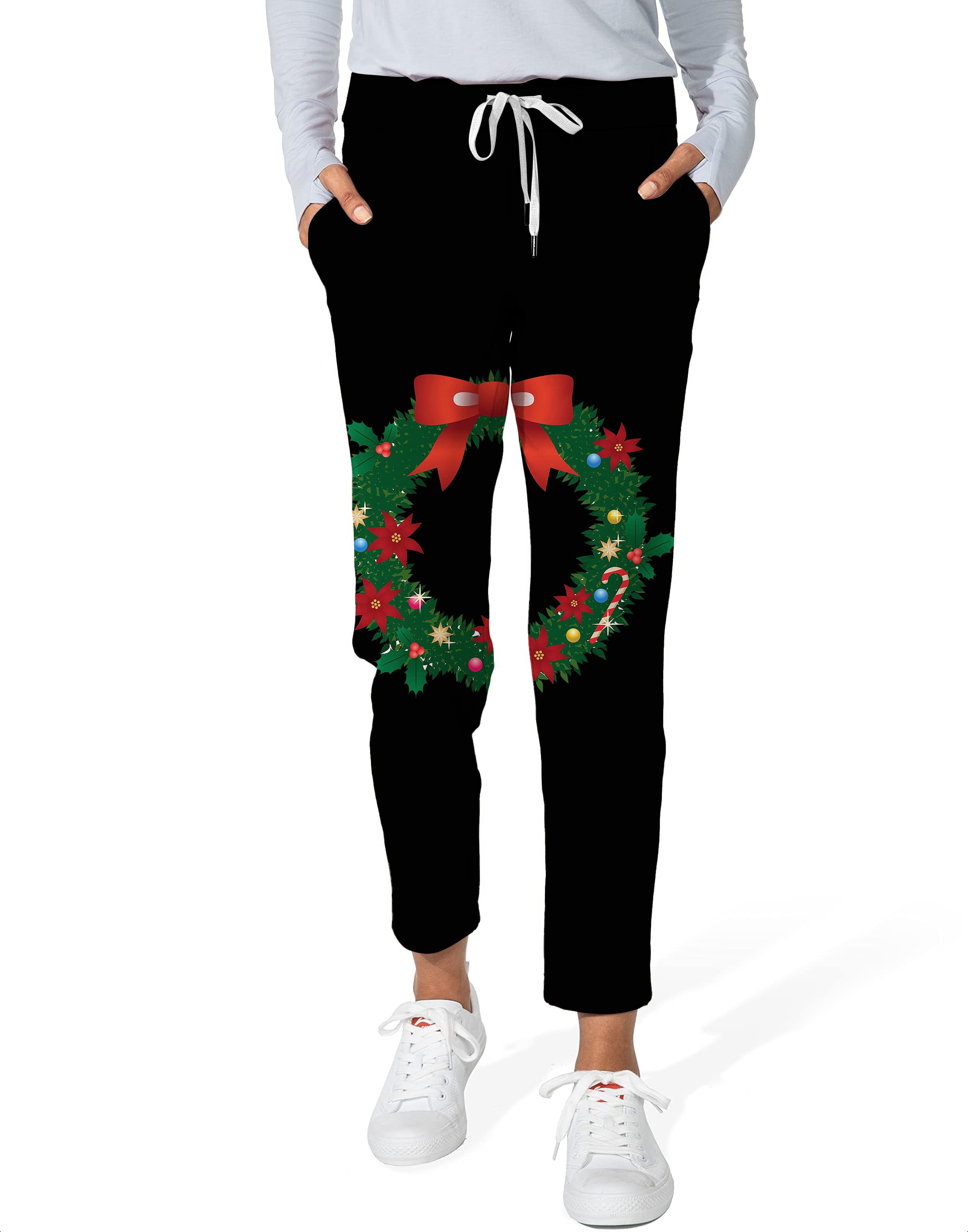 Marry Christmas-Women's 7/8 Stretch Ankle Golf Pants