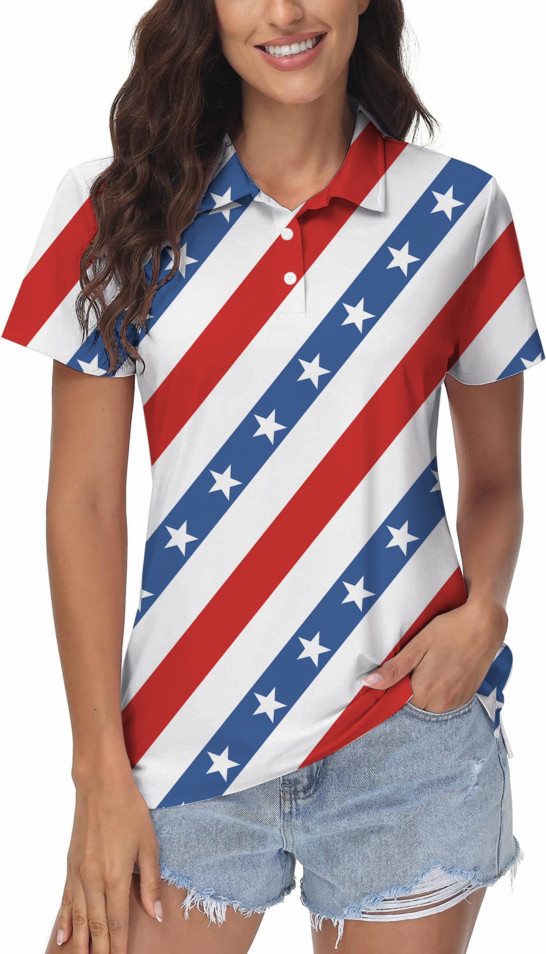 American President Day Women's Golf Polo