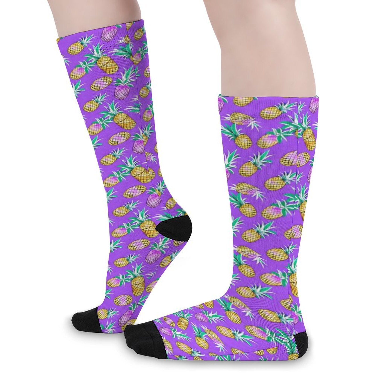 Purple Pineapple Prined socks Gifts for Men Women