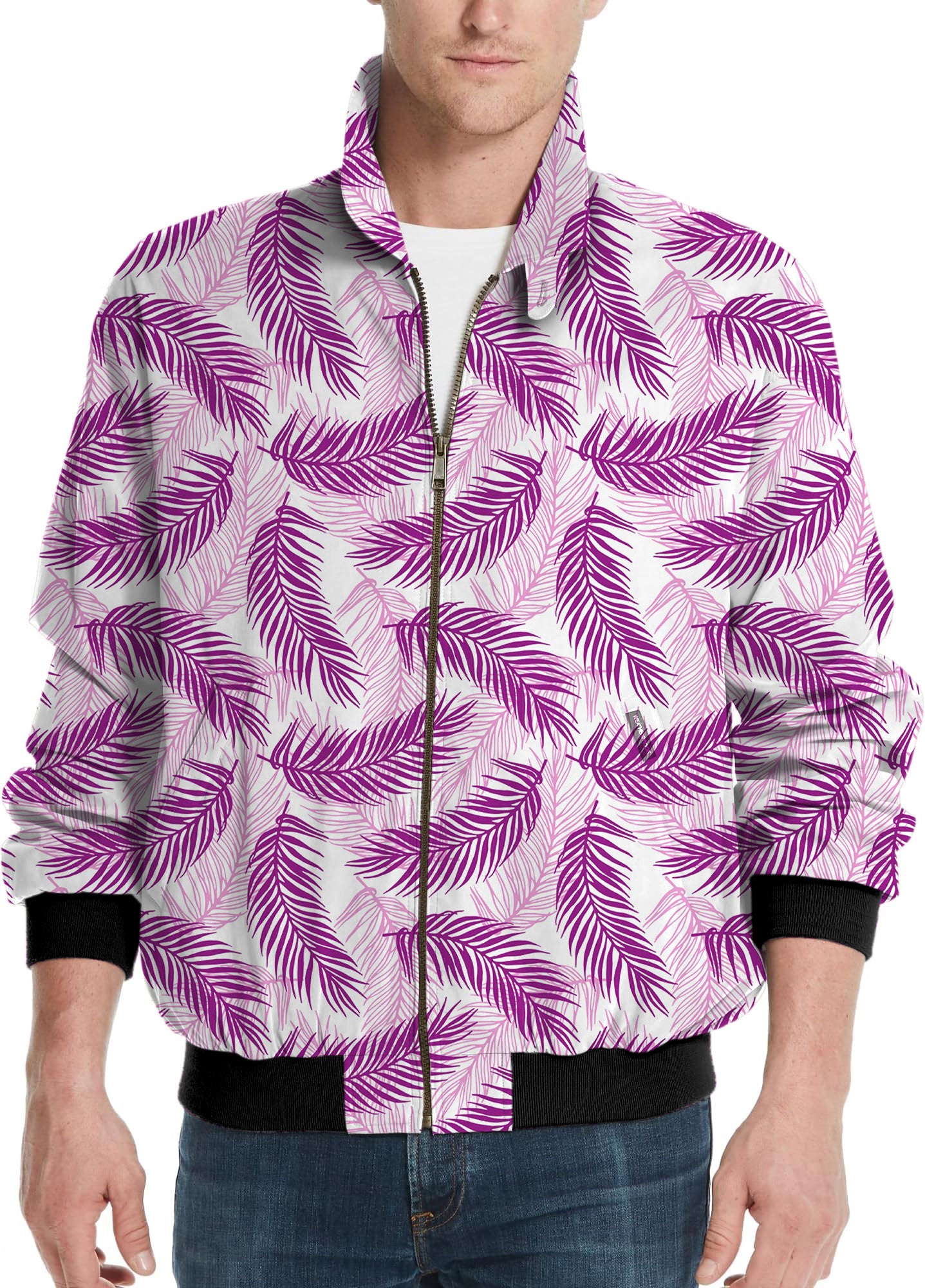 Purple Palms-Men's Golf Windbreaker Light Jacket