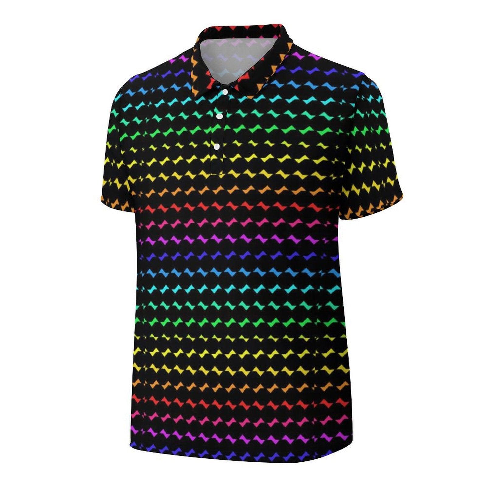 Gradient color Men's golf polo