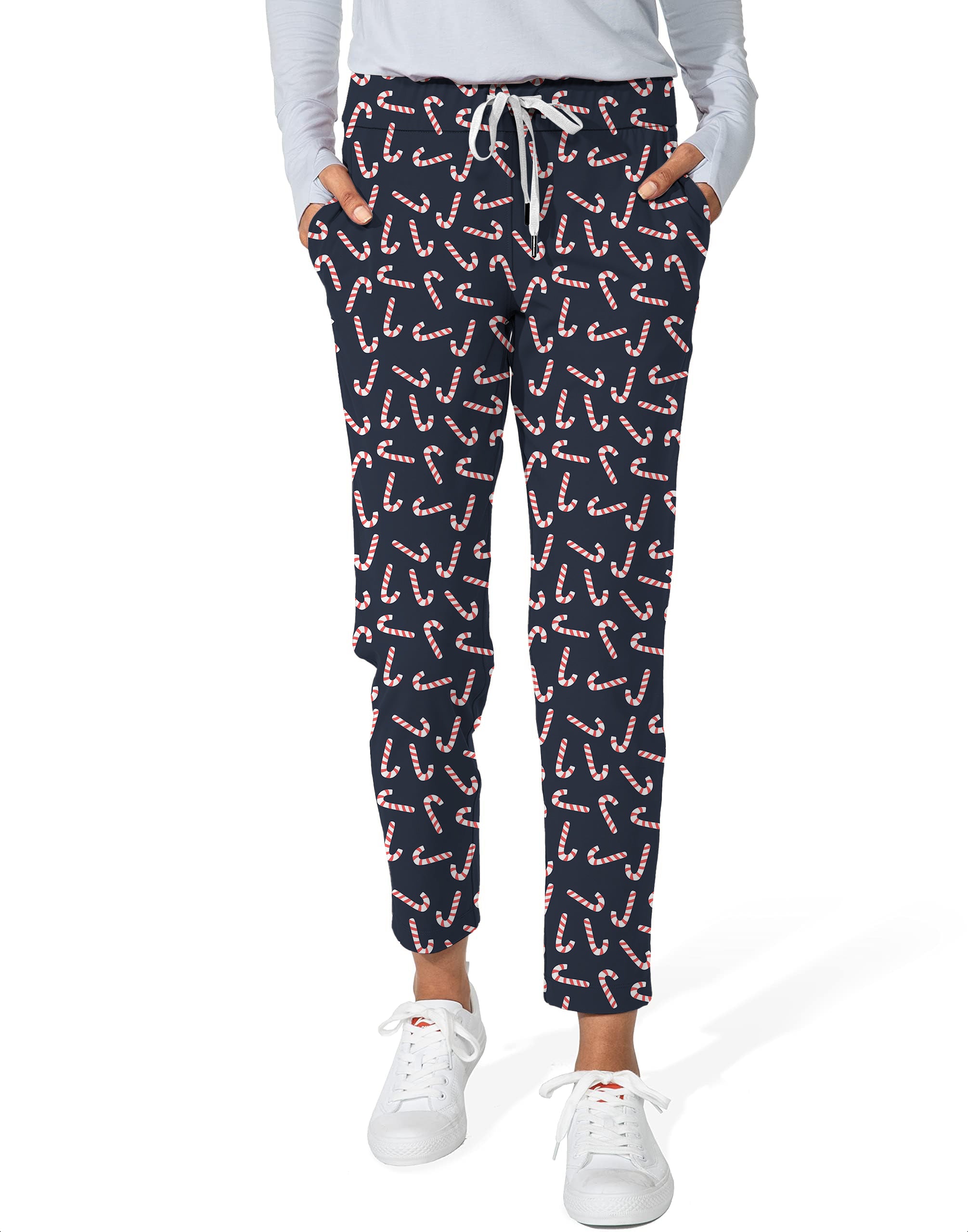 Christmas candy-Women's 7/8 Stretch Ankle Golf Pants