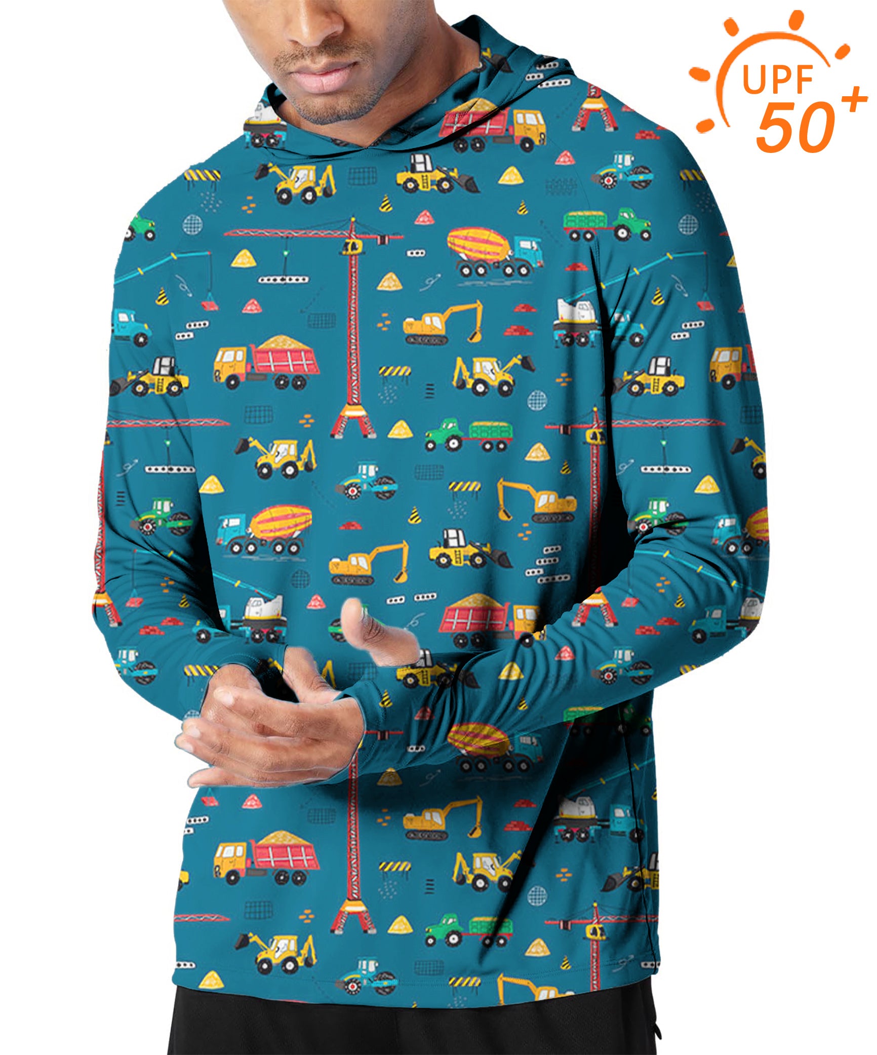 Men's Outdoor Engineering vehicle Golf Sun Protection Slim Fit hoodies