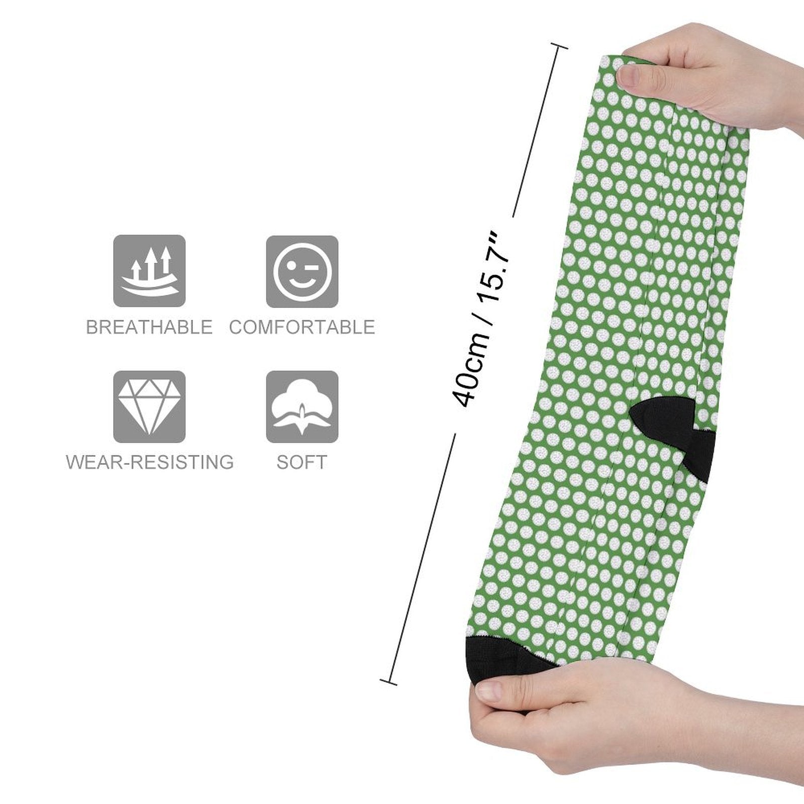green ball Prined socks Gifts for Men Women
