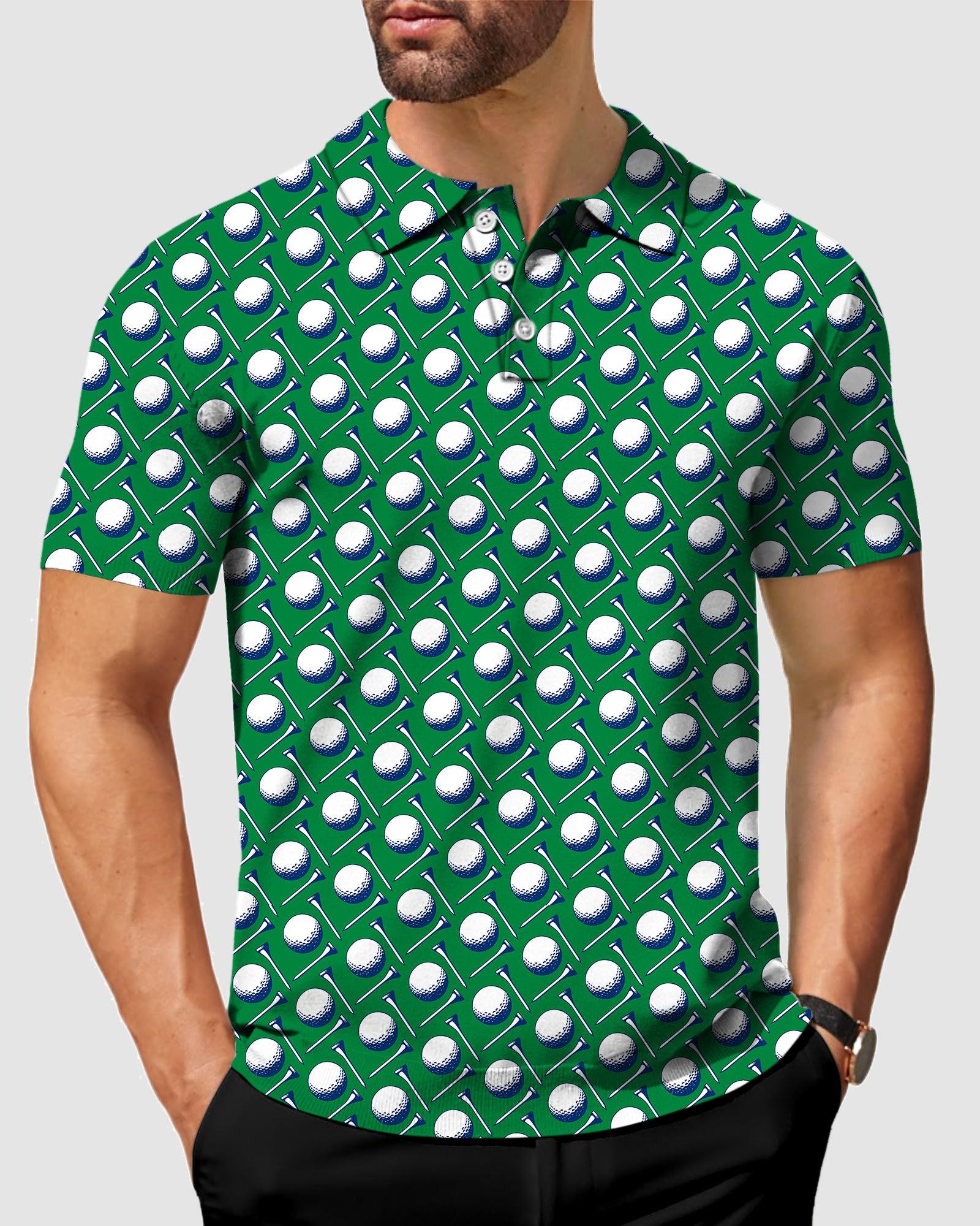 Men's golf ball golf polo