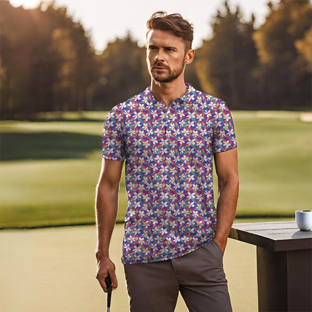 Men's Rainbow Tropics golf polo