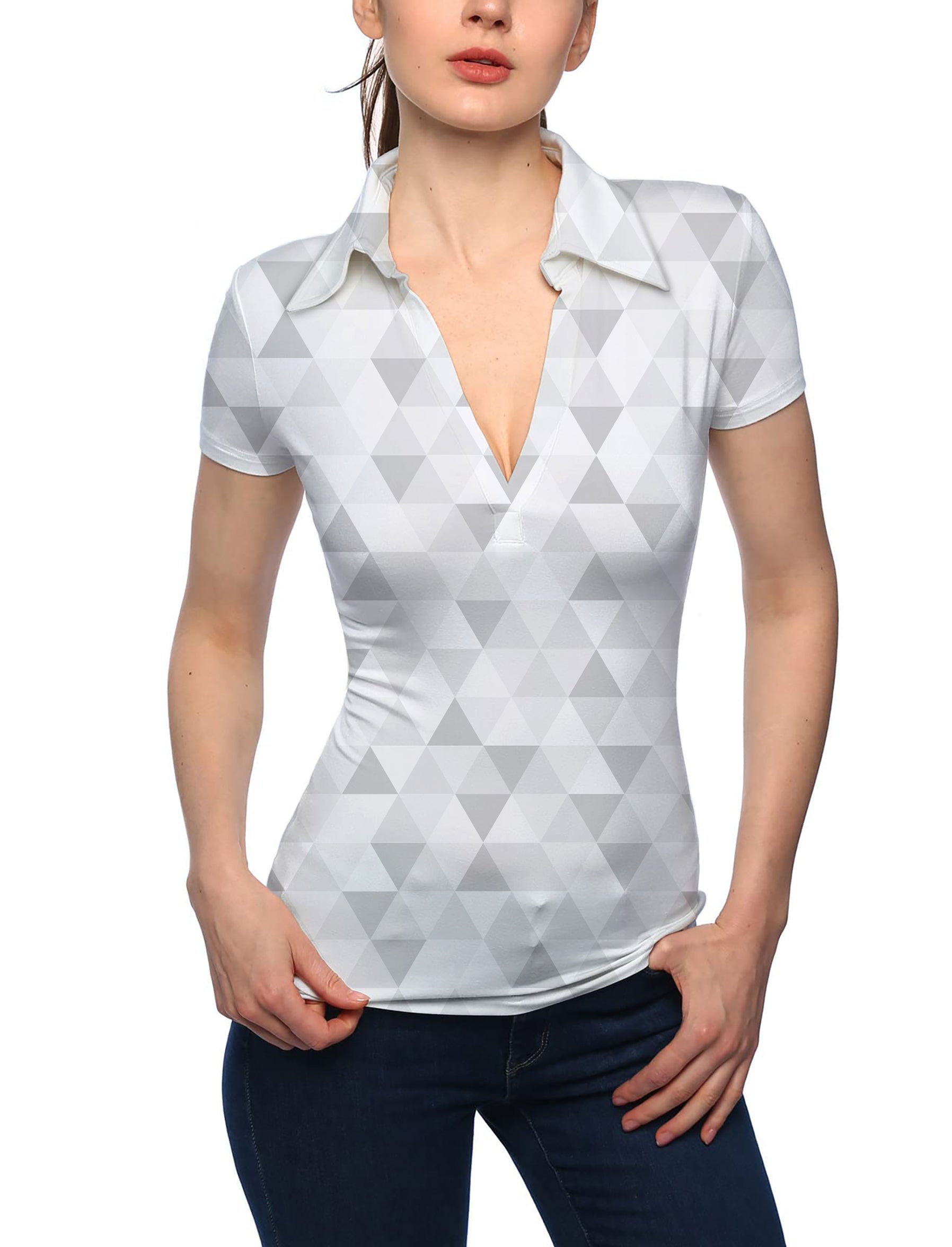 Women's Quicksilver V Neck Golf Polo