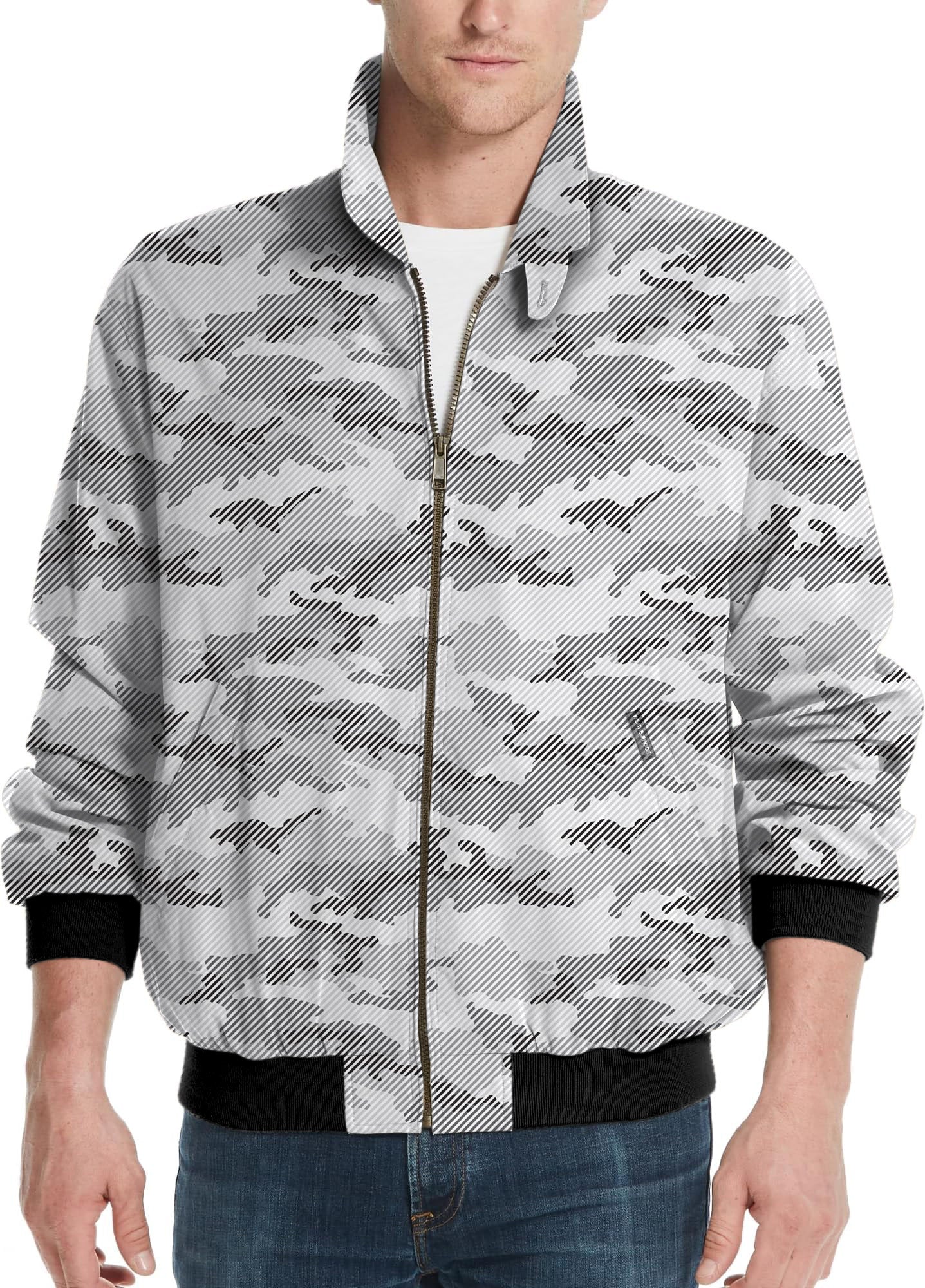 Snow Camo-Men's Golf Windbreaker Light Jacket