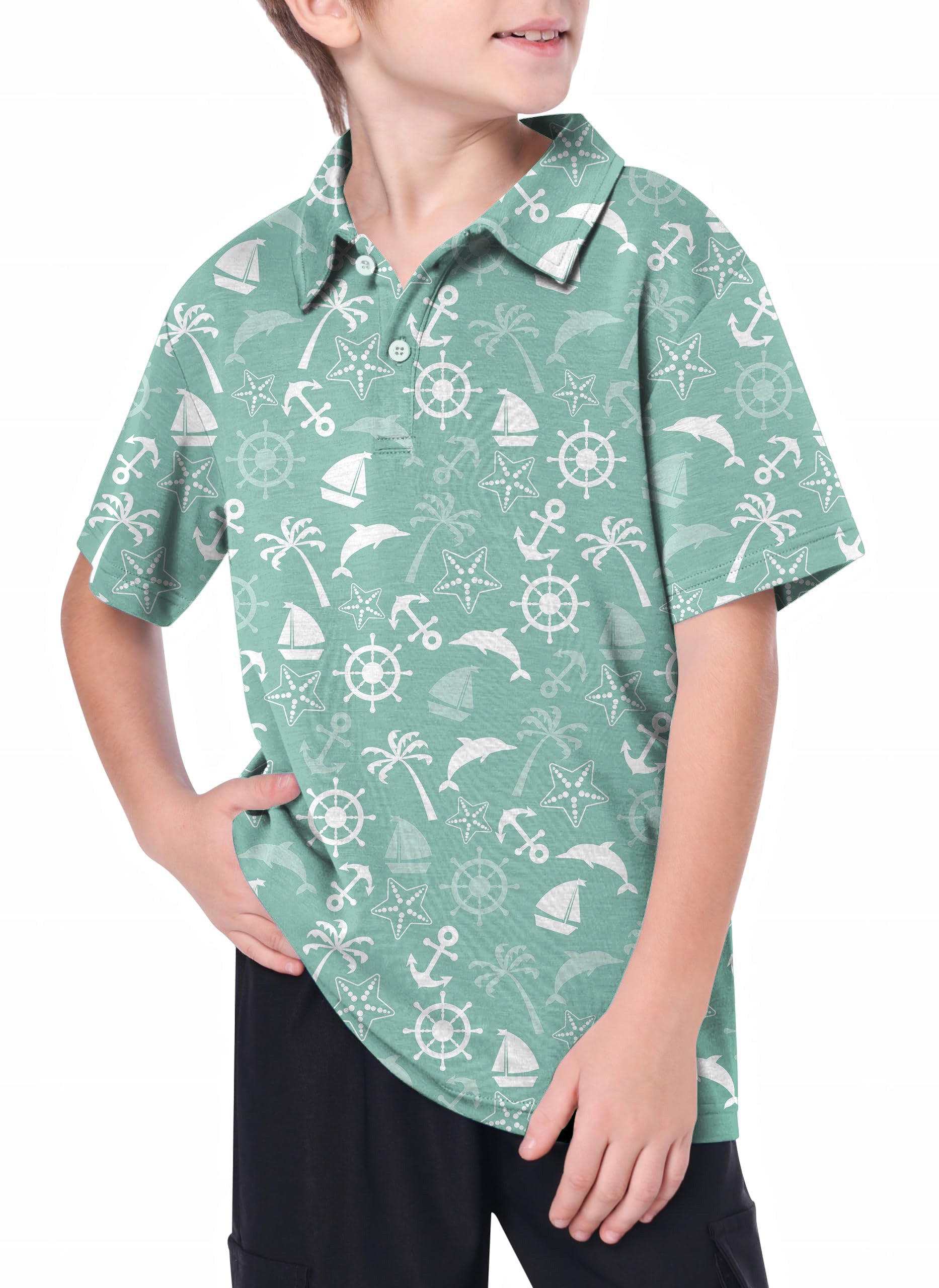 Youth ship's anchor Golf Polo