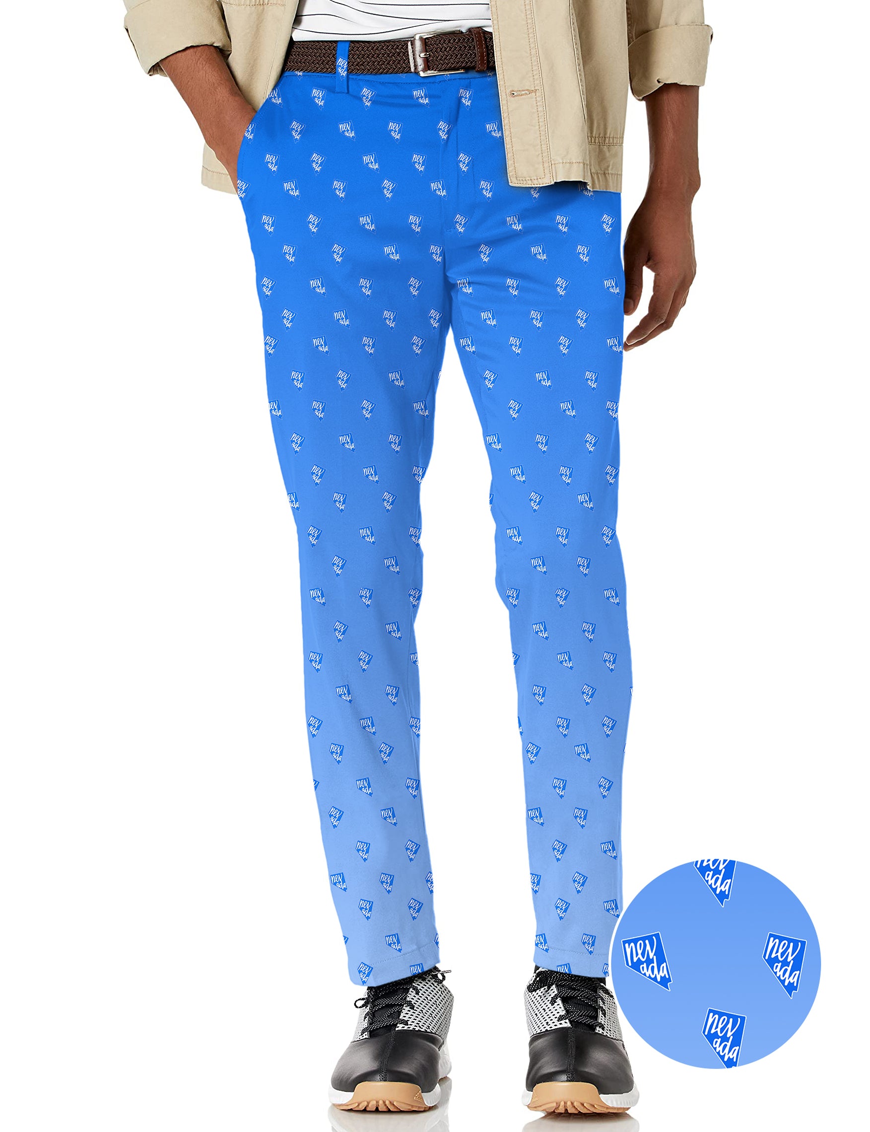 Men's Blue Nevada Stretch Golf Pants
