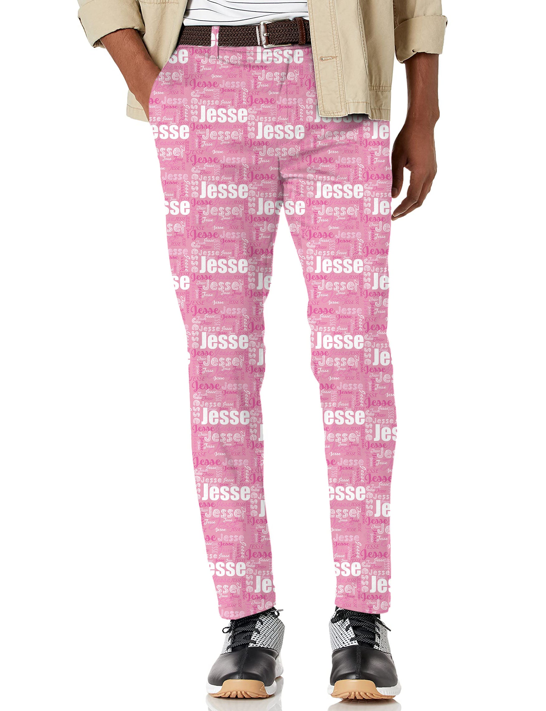 Men's Custom name mulberry Stretch Golf Pants