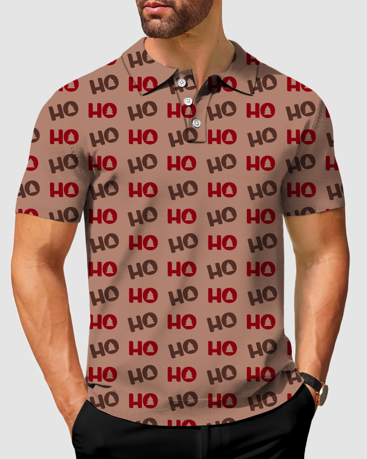Men's Christmas Tree HO Polo