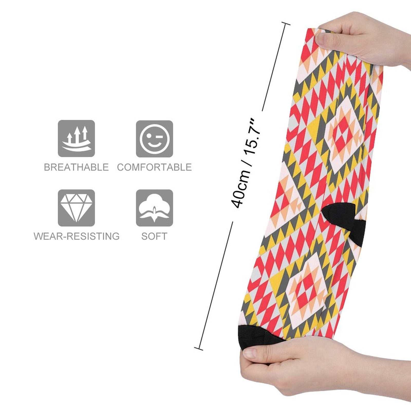 Eco Friendly Bold Vibrations Prined socks Gifts for Men Women