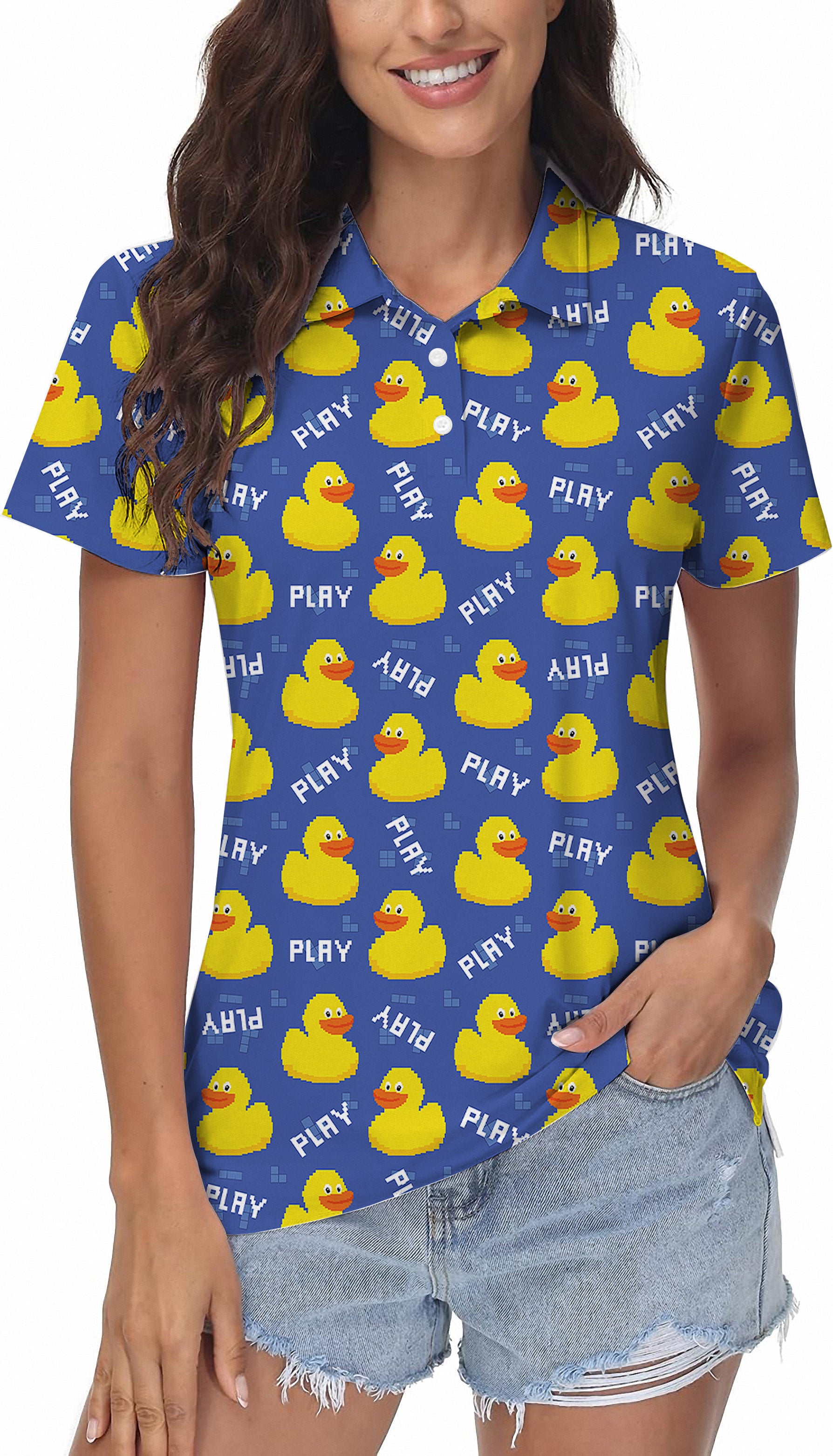 Yellow duck Women's Golf Polo