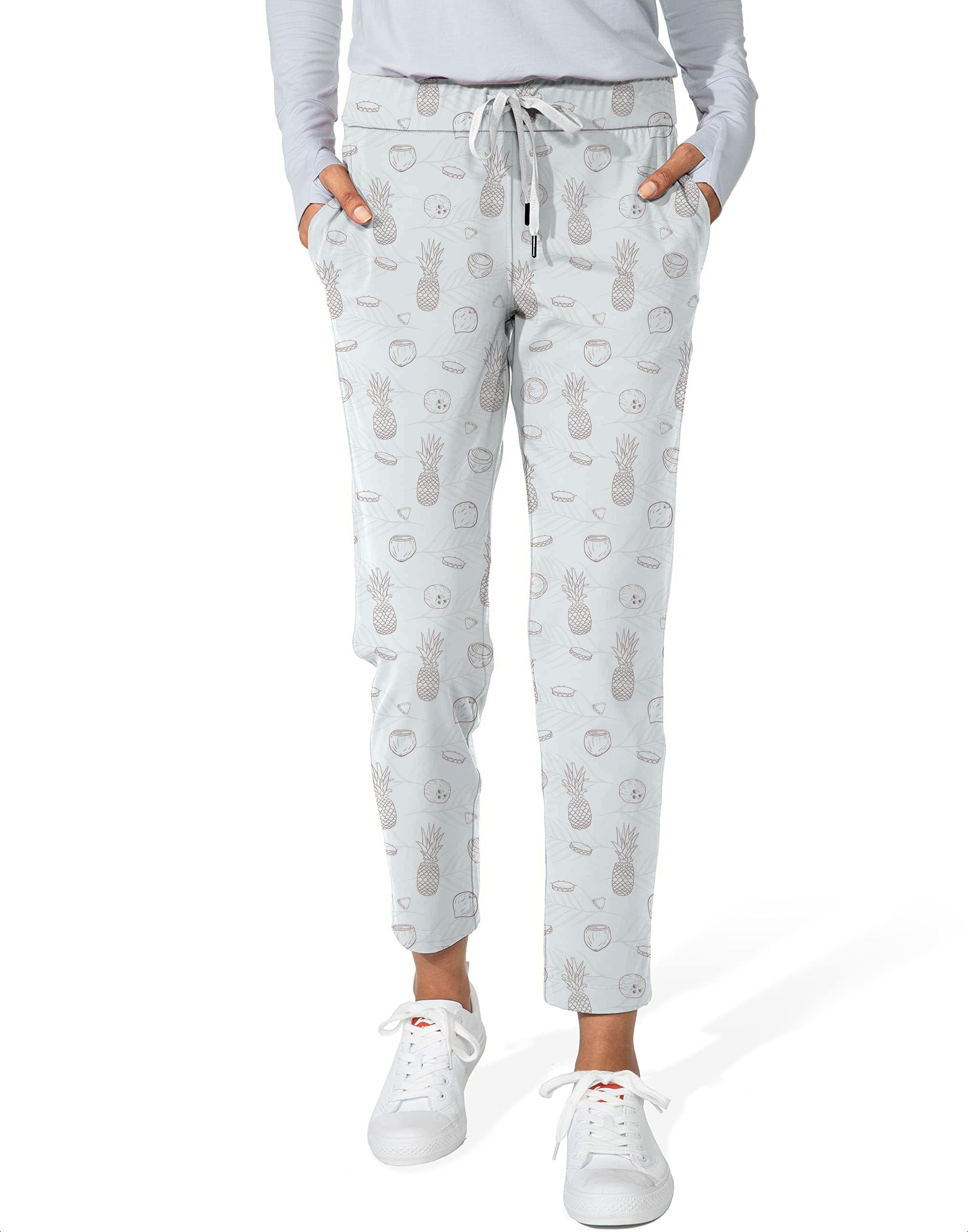 Pina Colada Women's 7/8 Stretch Ankle Golf Pants