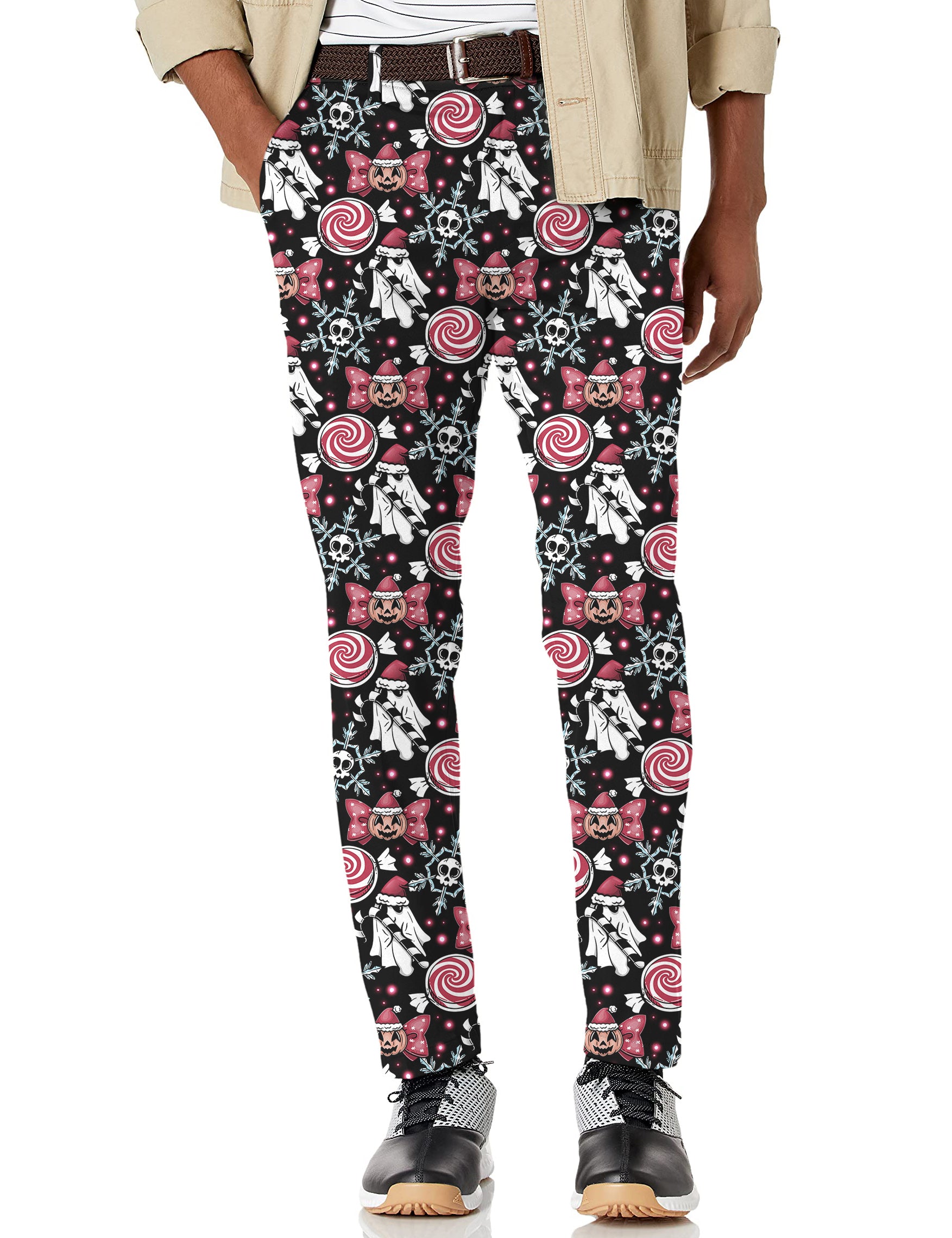 Men's Halloween Christmas Stretch Golf pants trousers