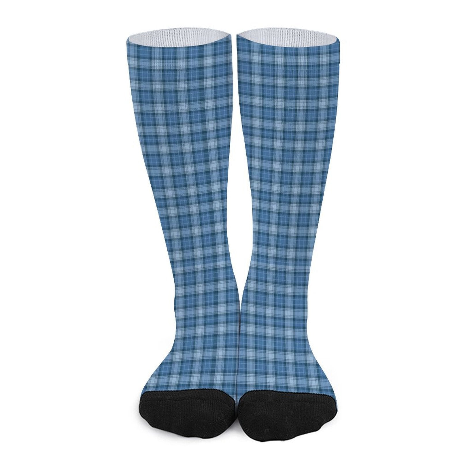 Blue grid Prined socks Gifts for Men Women