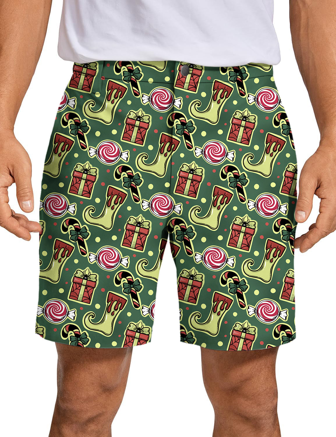 Men's Christmas socks Gift Golf Shorts