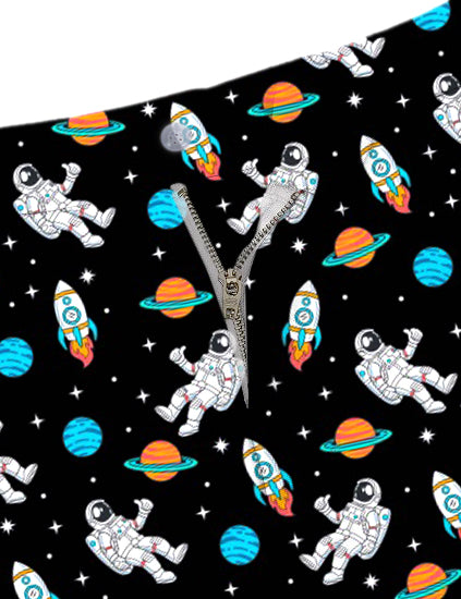 Men Space Man Golf Shorts