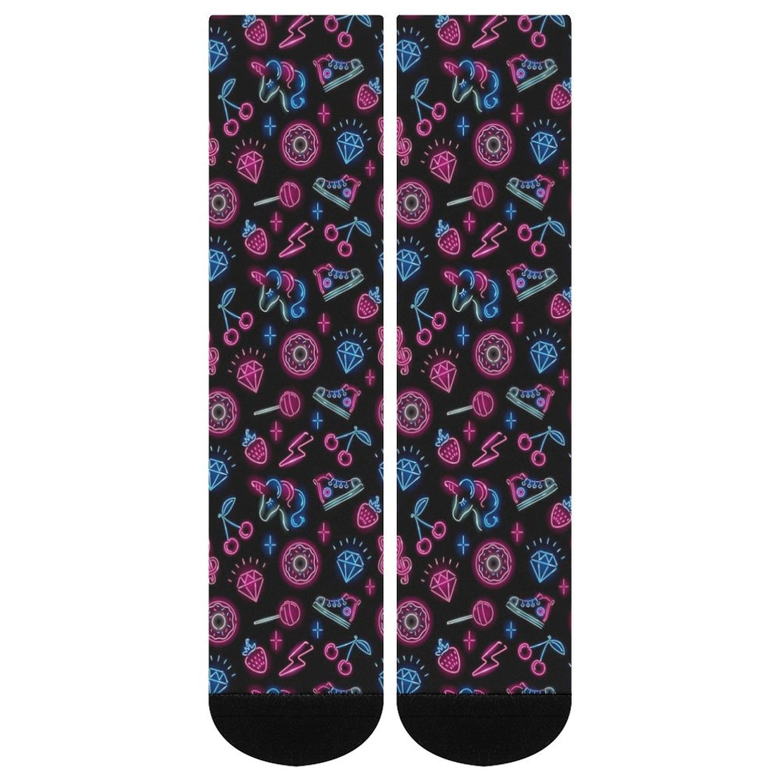neon Love Prined socks Gifts for Men Women