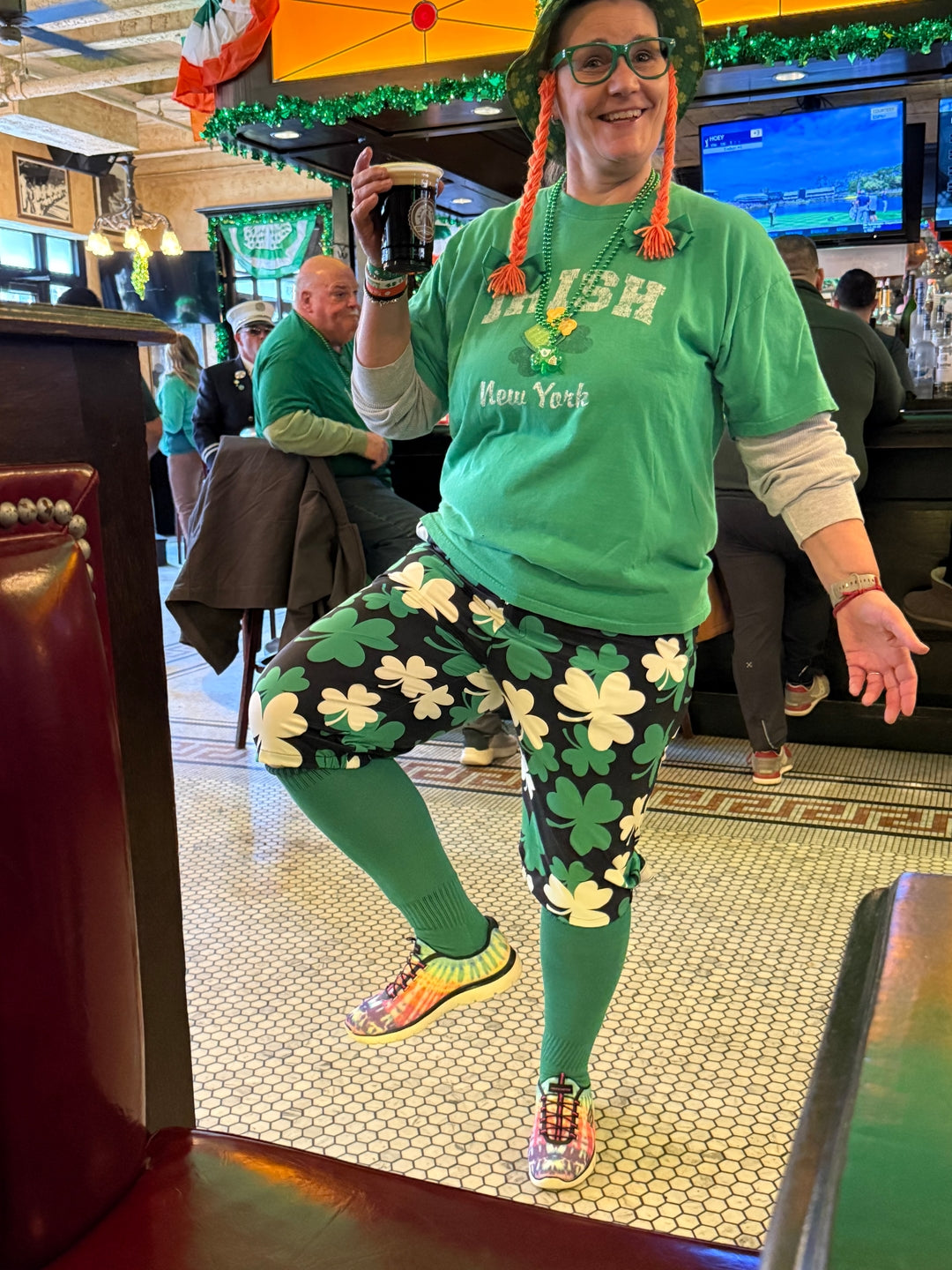 Leaf clover St. Patrick's Day Womens Golf Knickers Pants