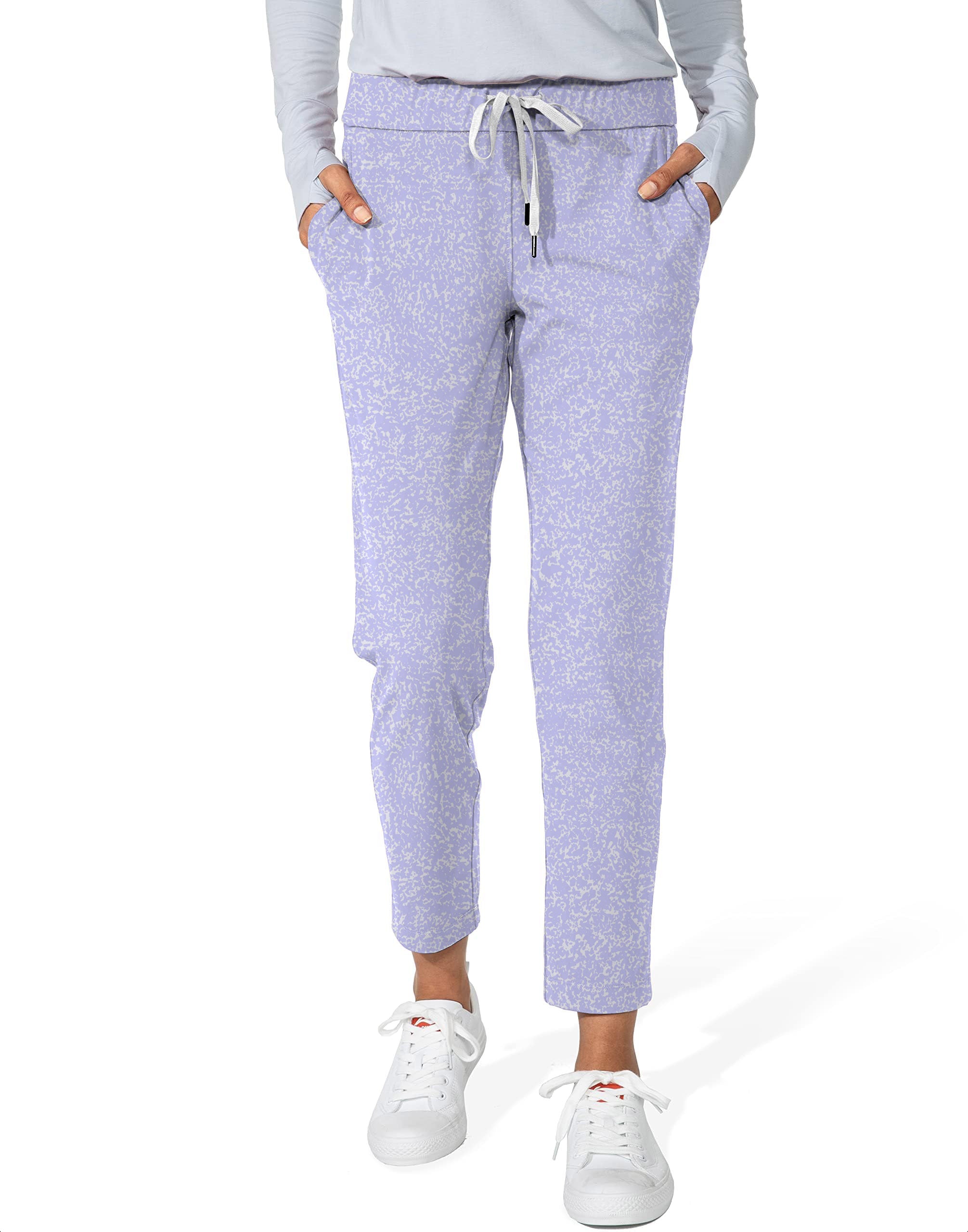 Lavender Links-Women's 7/8 Stretch Ankle Golf Pants