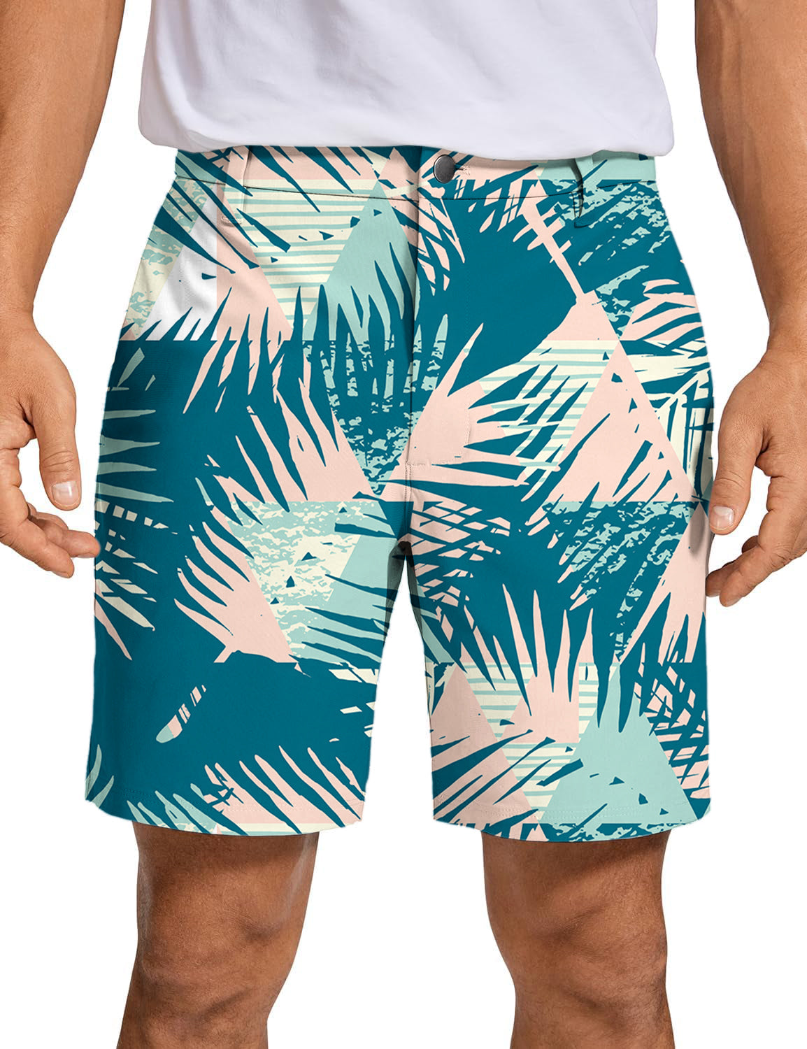 Men's Pastel Jungle Golf Shorts