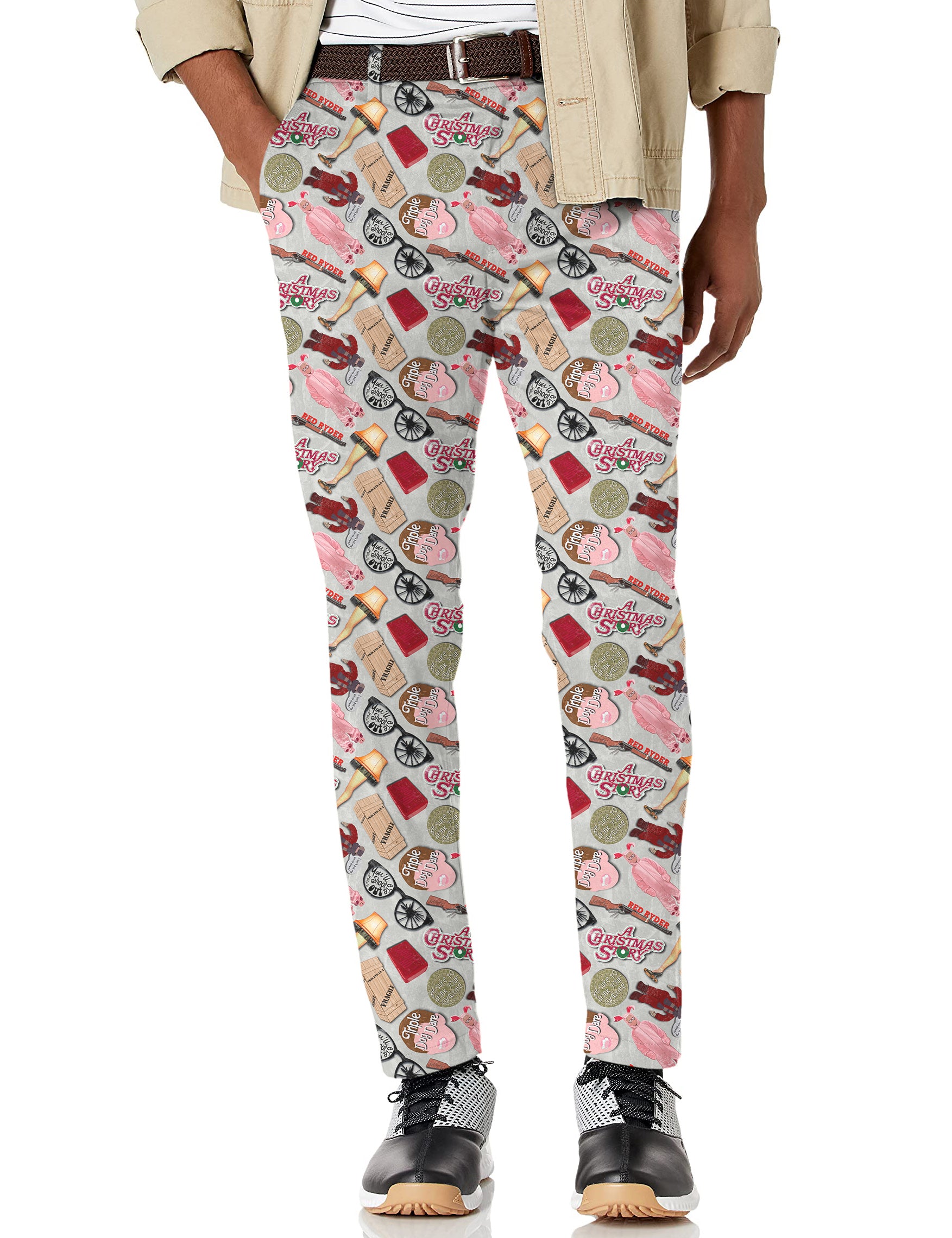 Men's Christmas Story Stretch Golf pants trousers