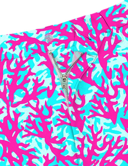 Men Coral Reef Golf Shorts