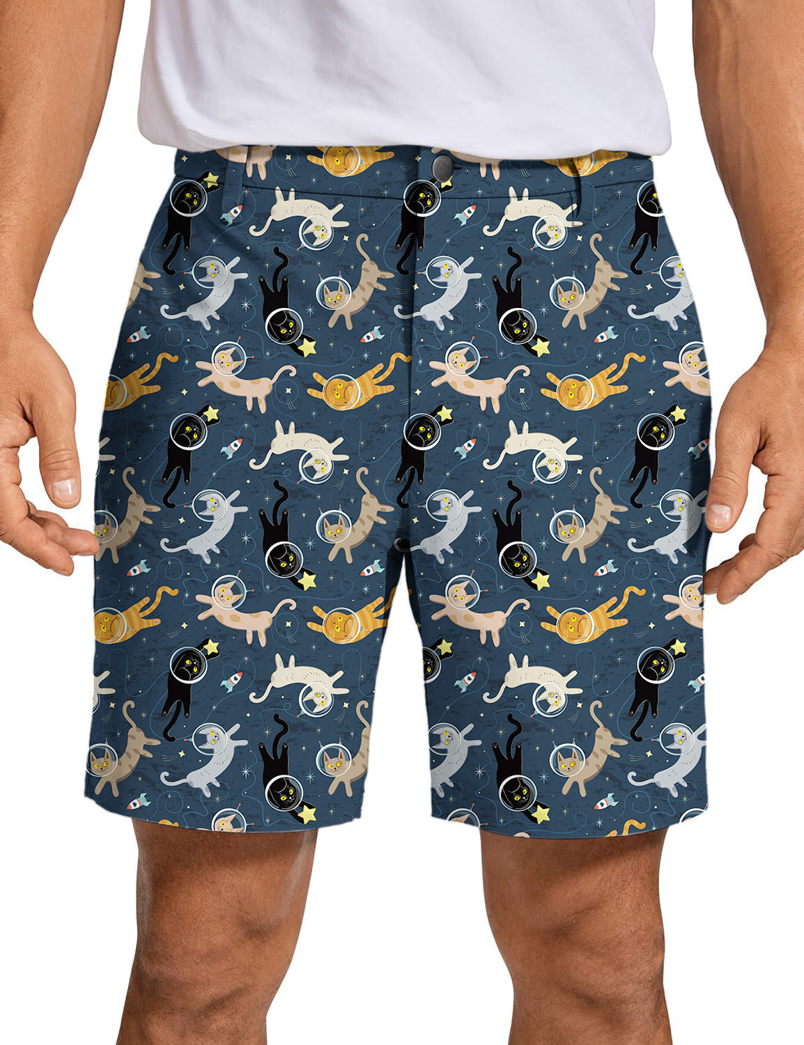 Men's Space Cats Golf Shorts