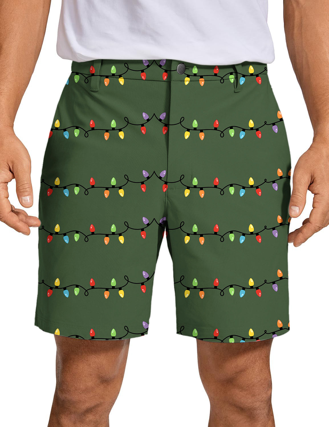 Men's lighting Christmas Golf Shorts