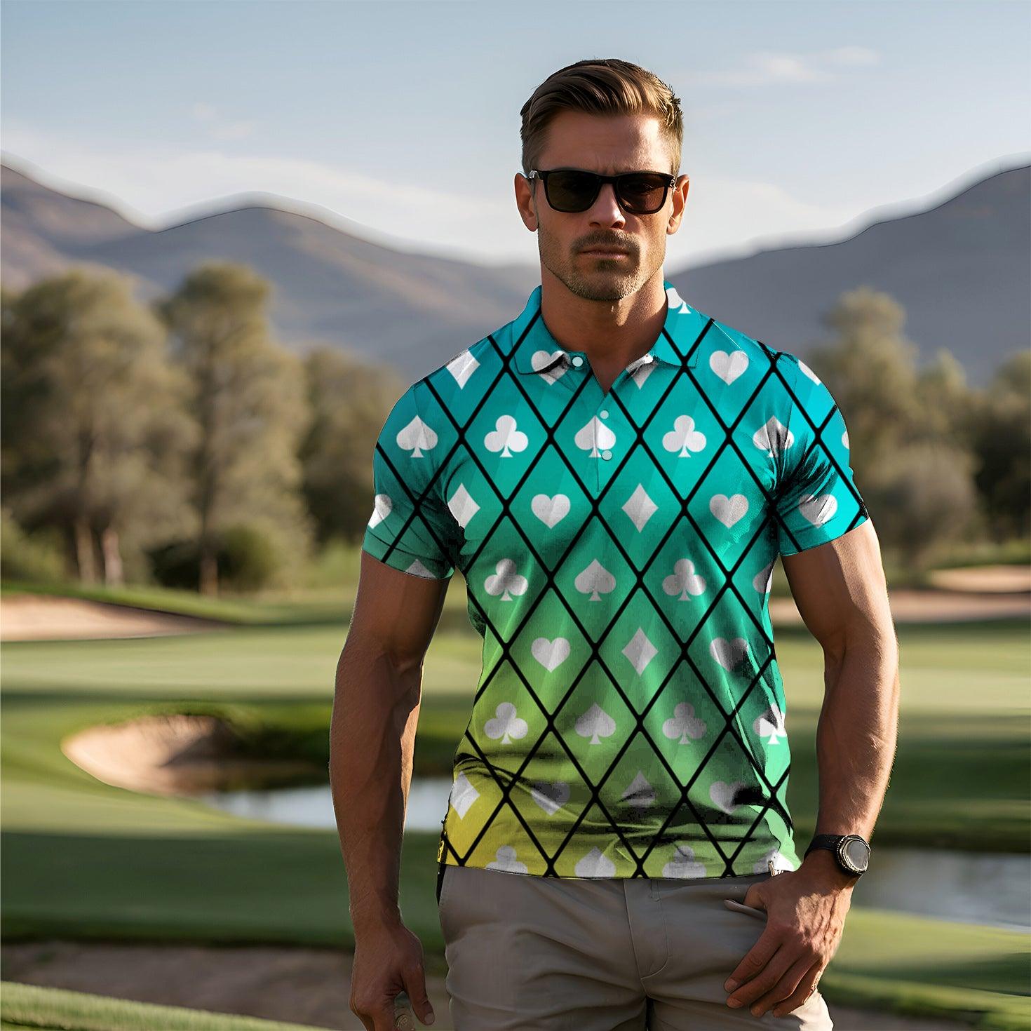 Poker and Casino Men's golf polo