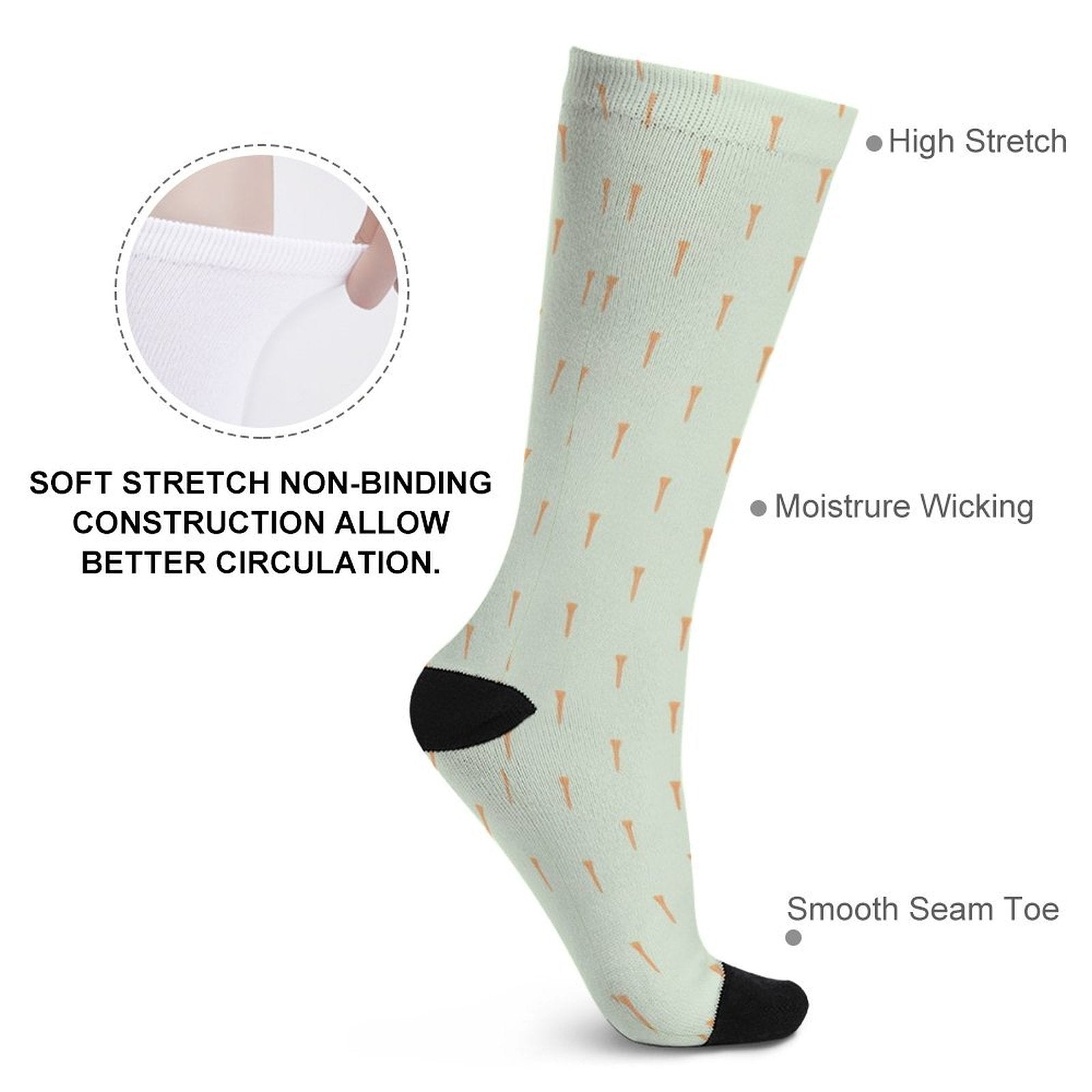 Golf Dings Prined socks Gifts for Men Women