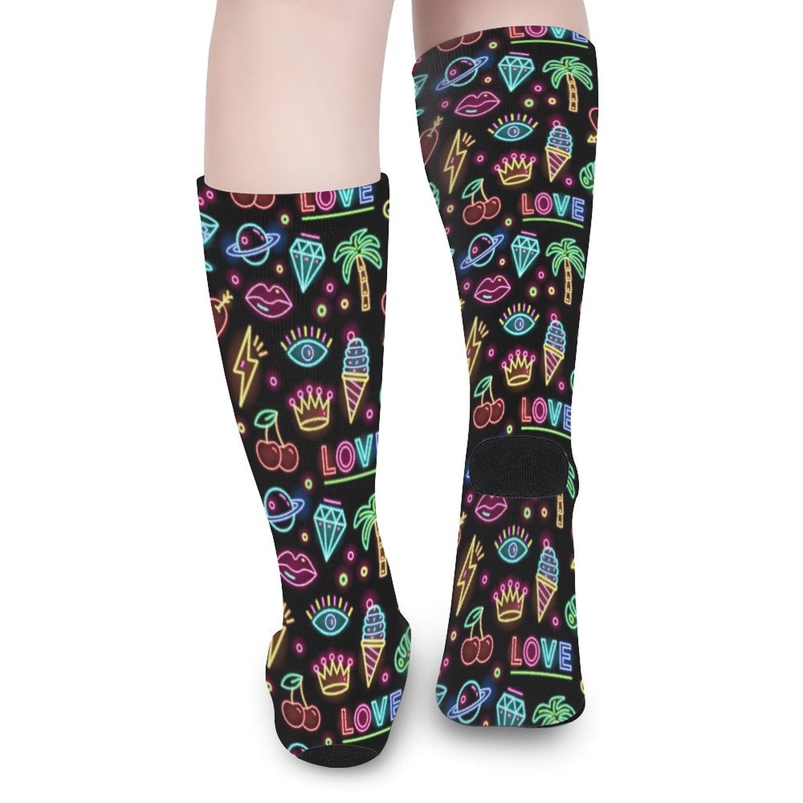 neon summer Prined socks Gifts for Men Women