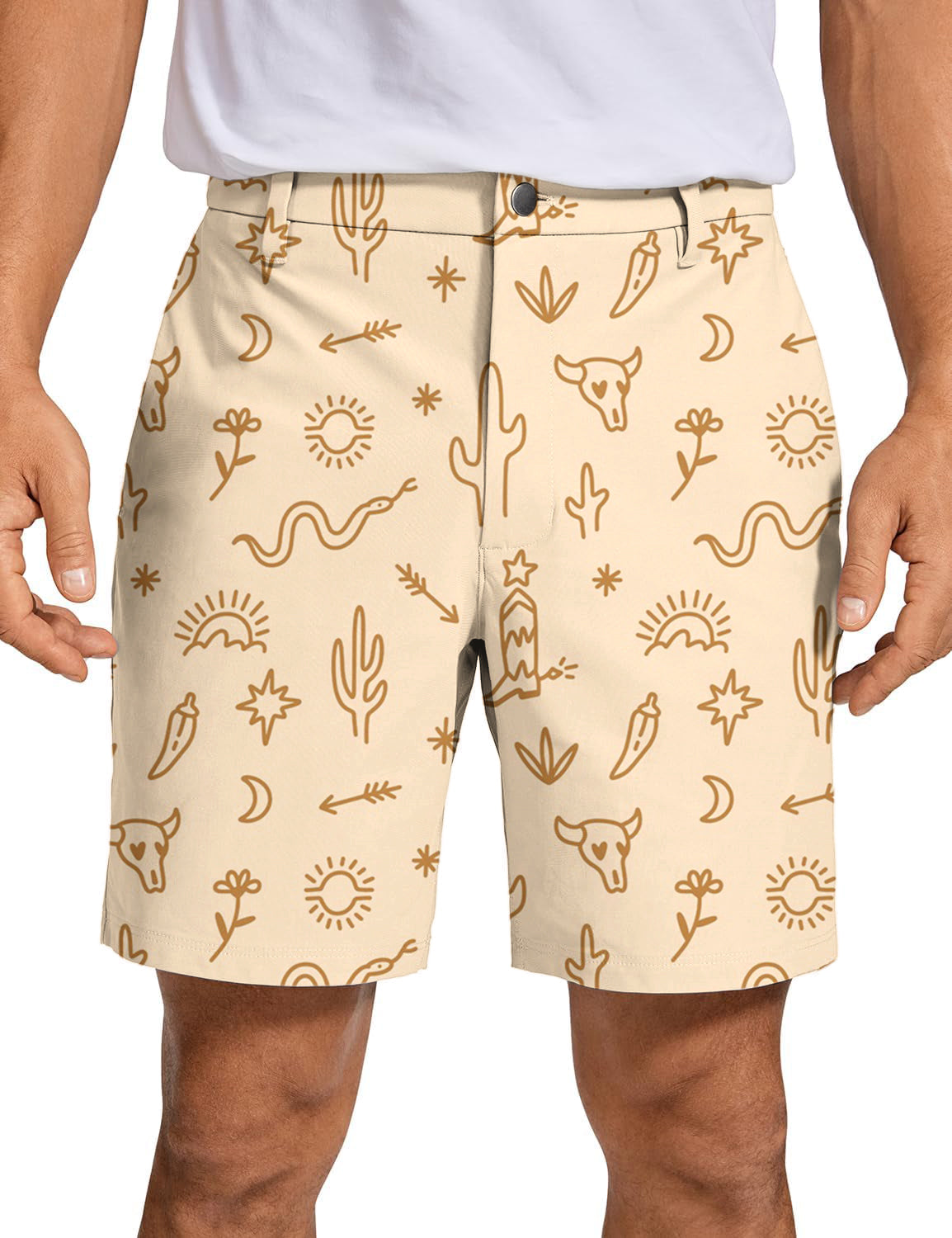 Men Western Vibes Golf Shorts